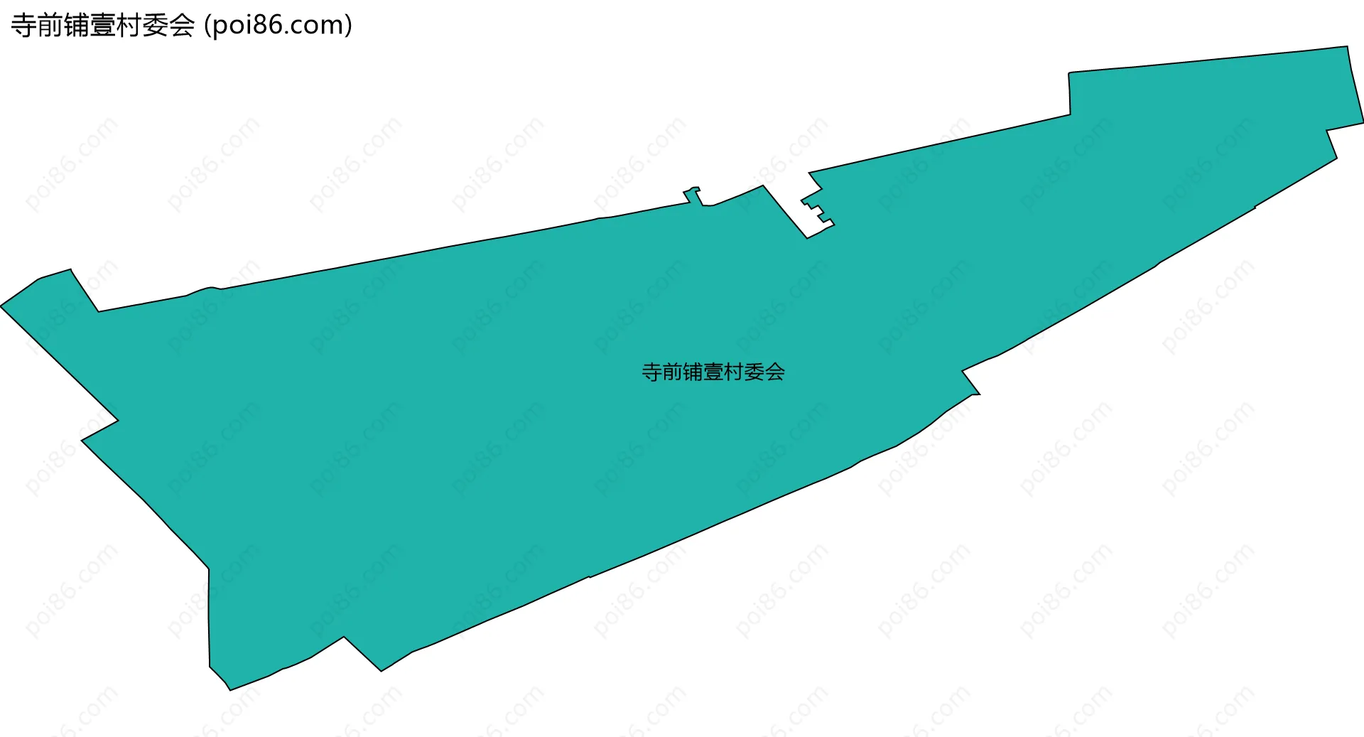 寺前铺壹村委会边界地图