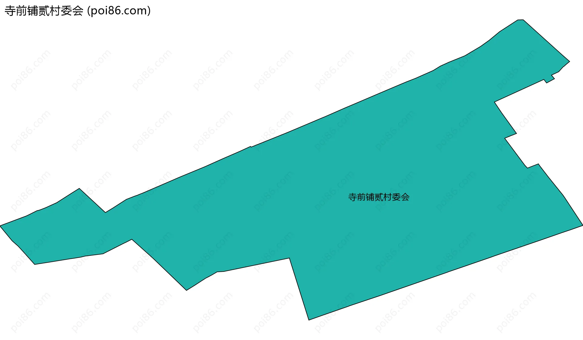寺前铺贰村委会边界地图