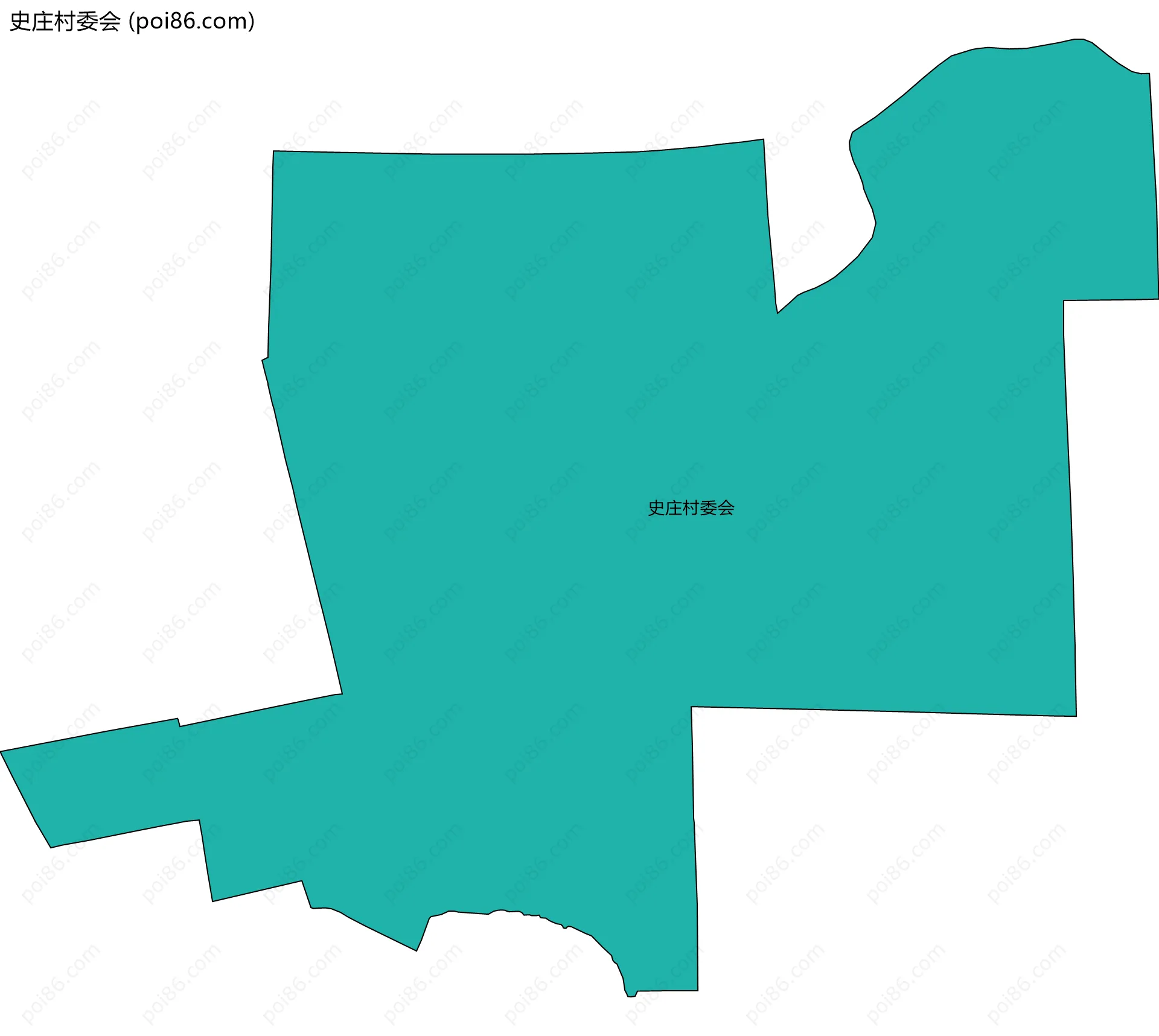 史庄村委会边界地图