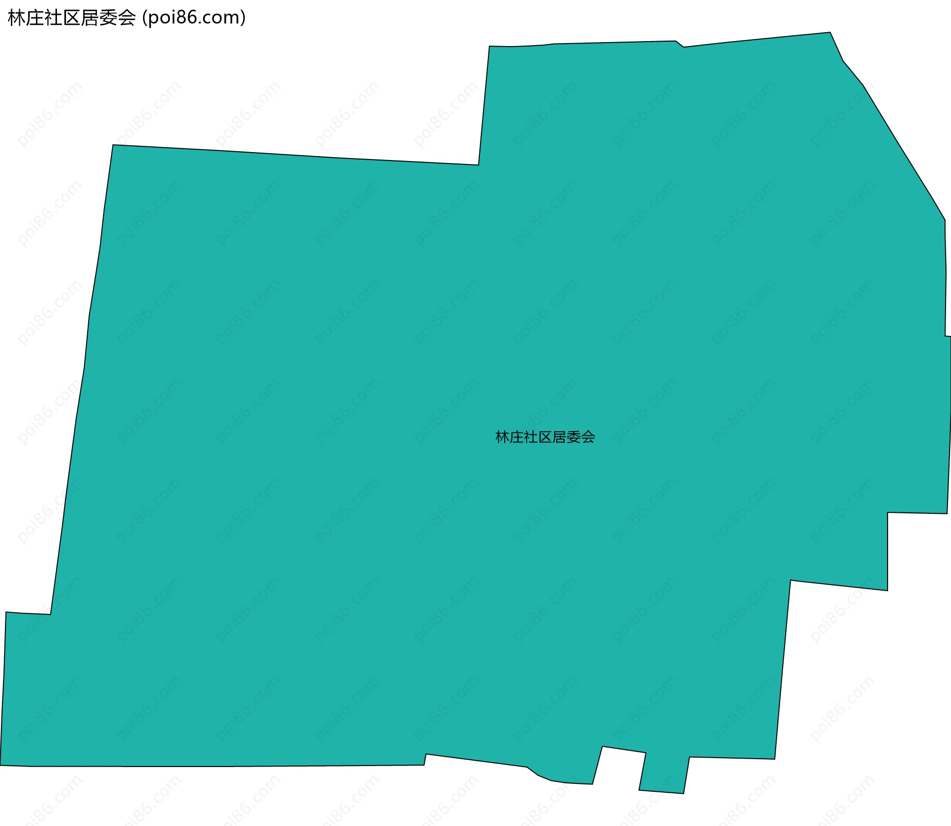 林庄社区居委会边界地图