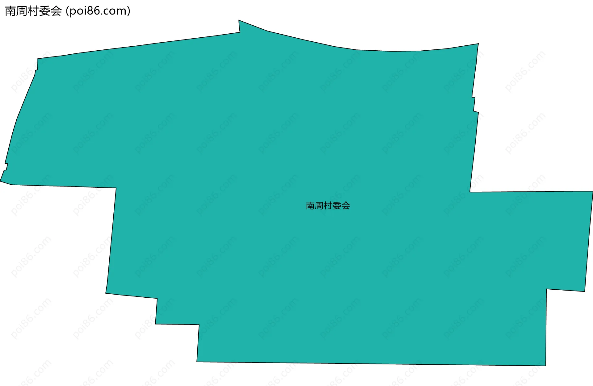 南周村委会边界地图