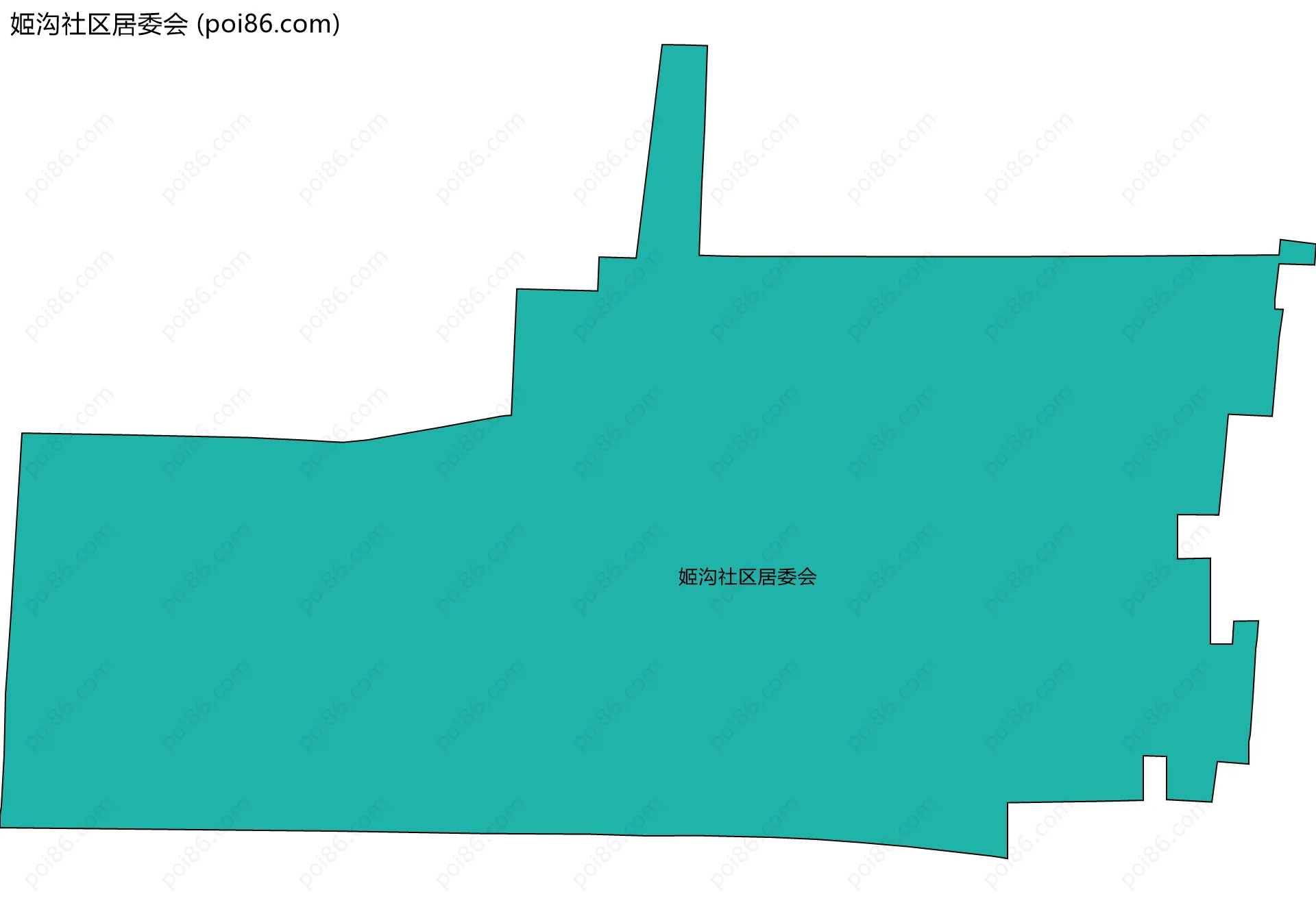 姬沟社区居委会边界地图