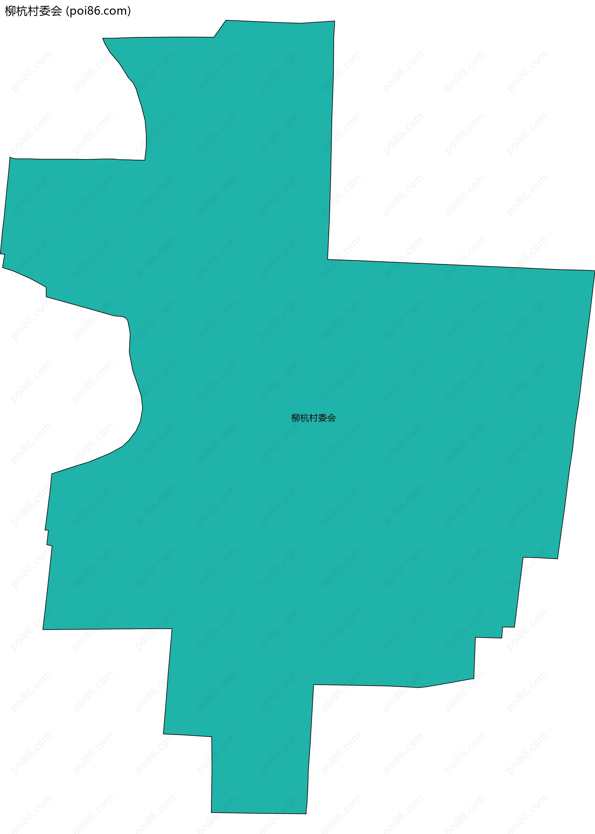 柳杭村委会边界地图