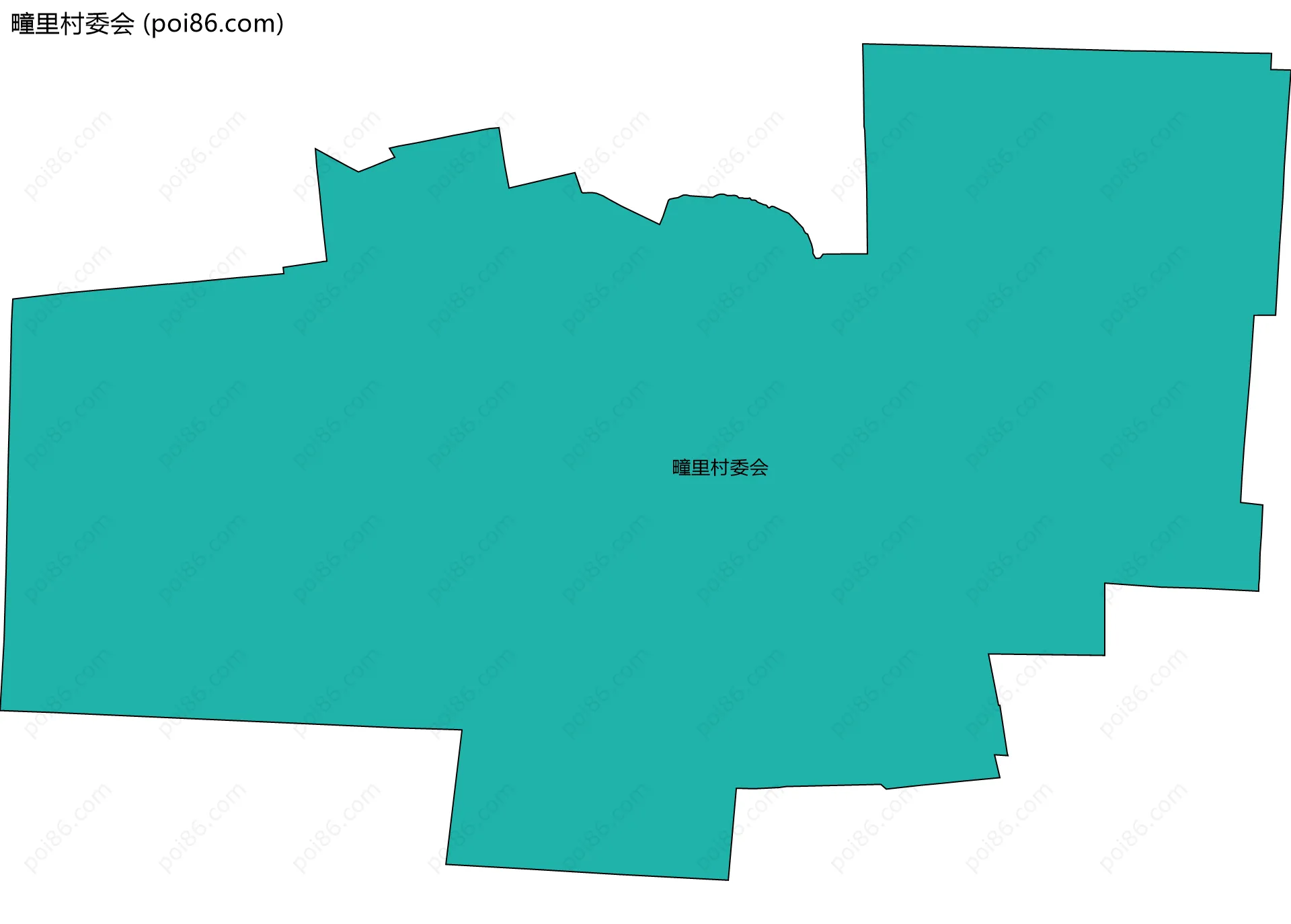 疃里村委会边界地图