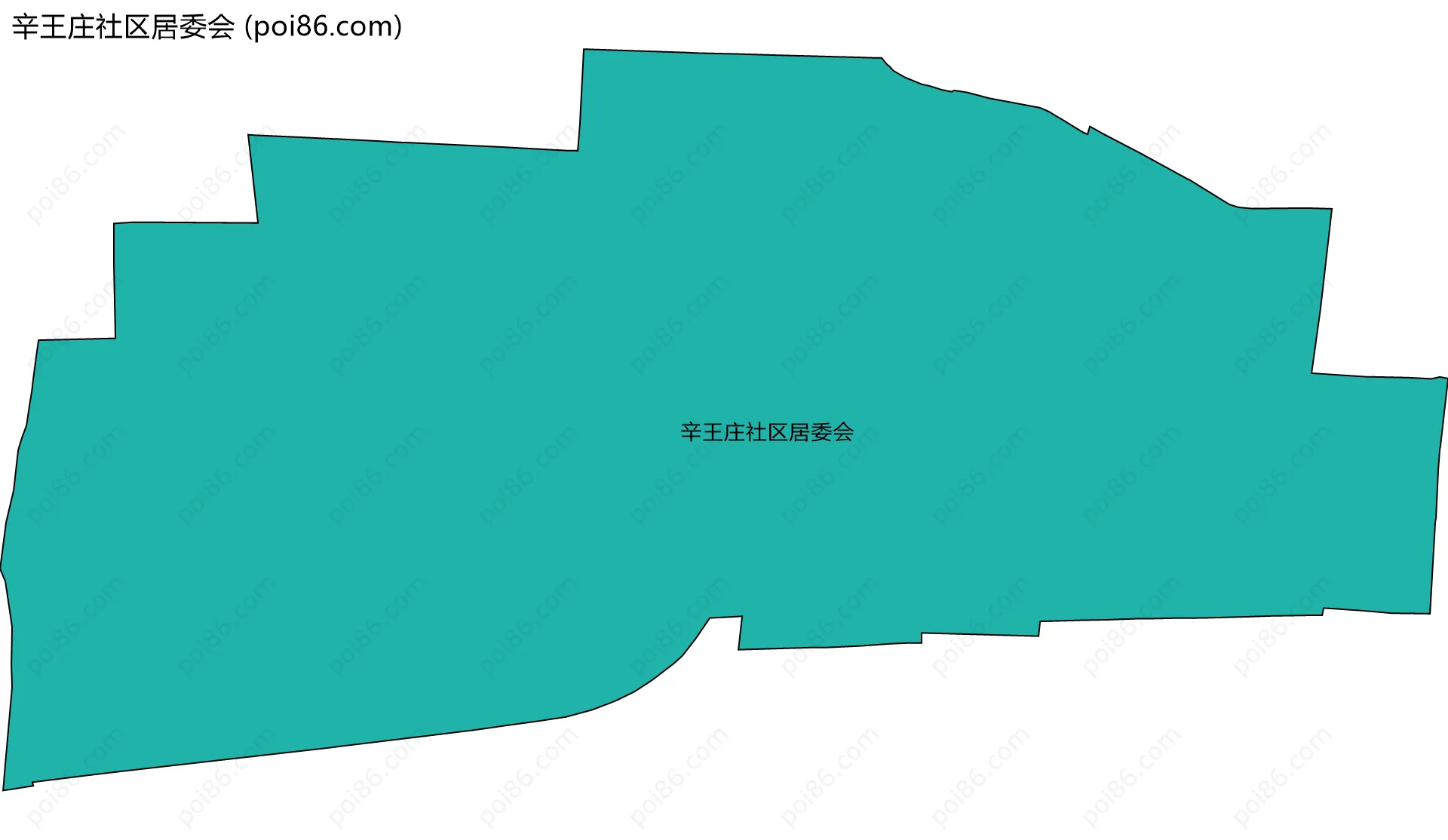 辛王庄社区居委会边界地图