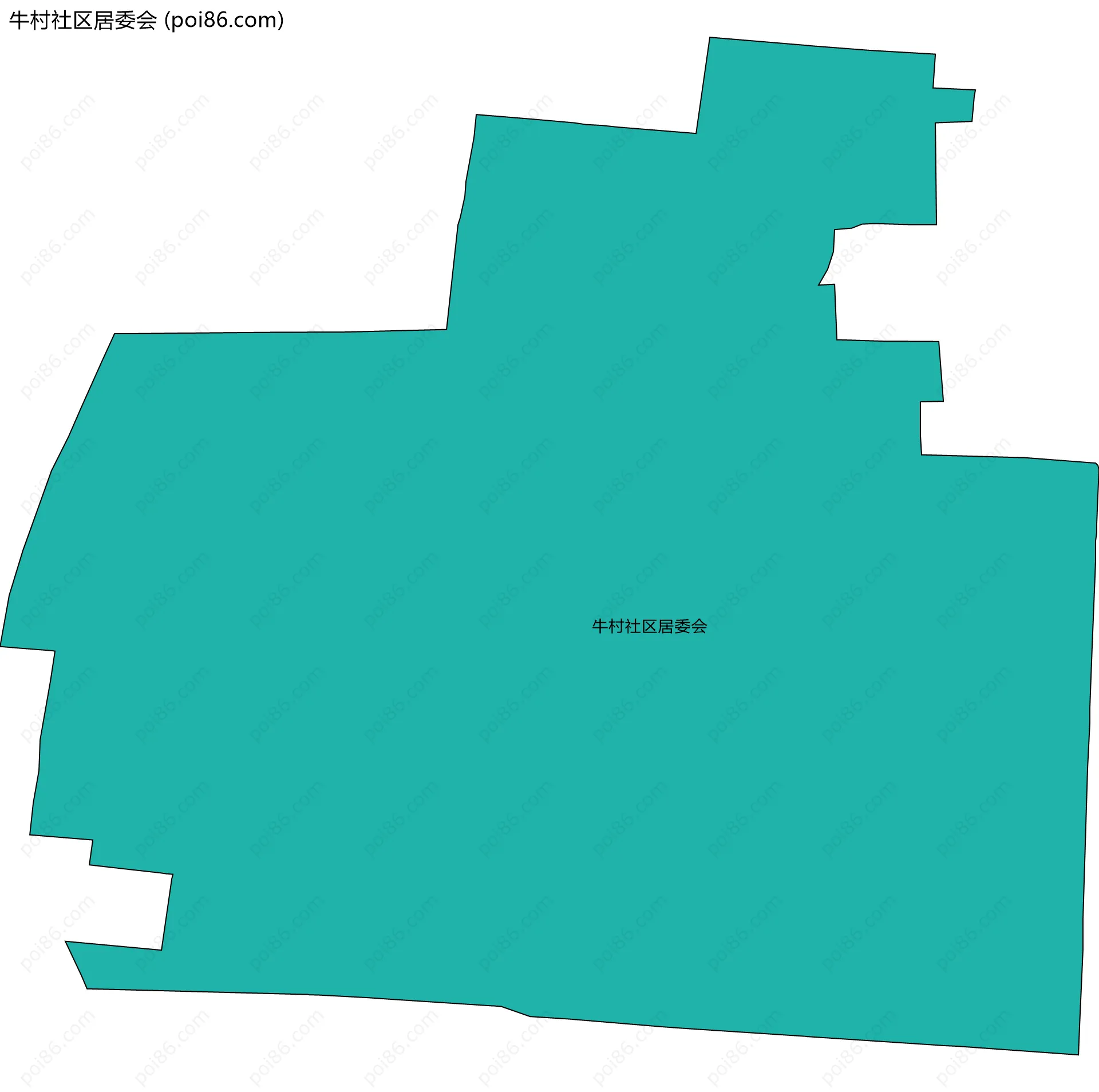 牛村社区居委会边界地图