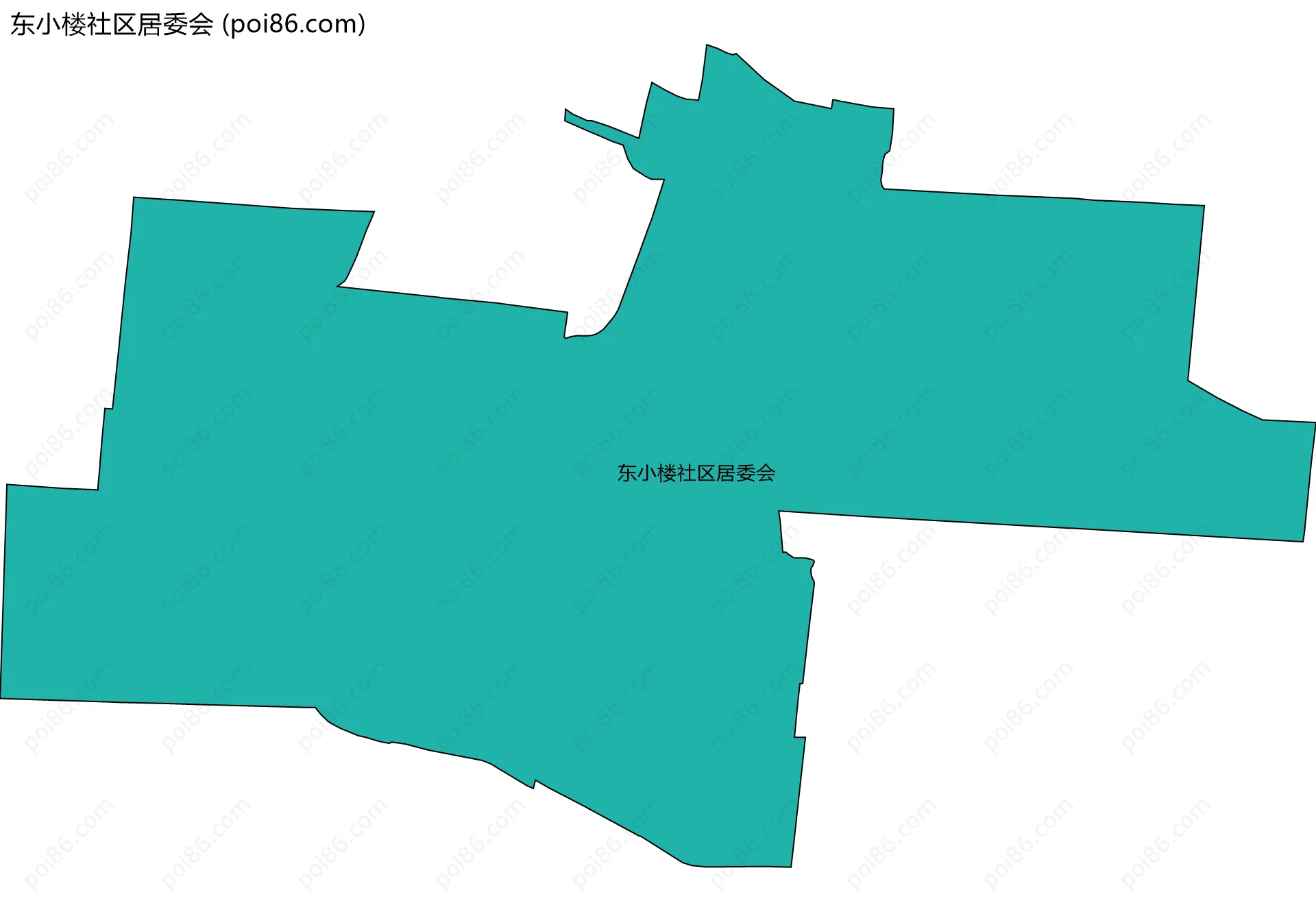 东小楼社区居委会边界地图