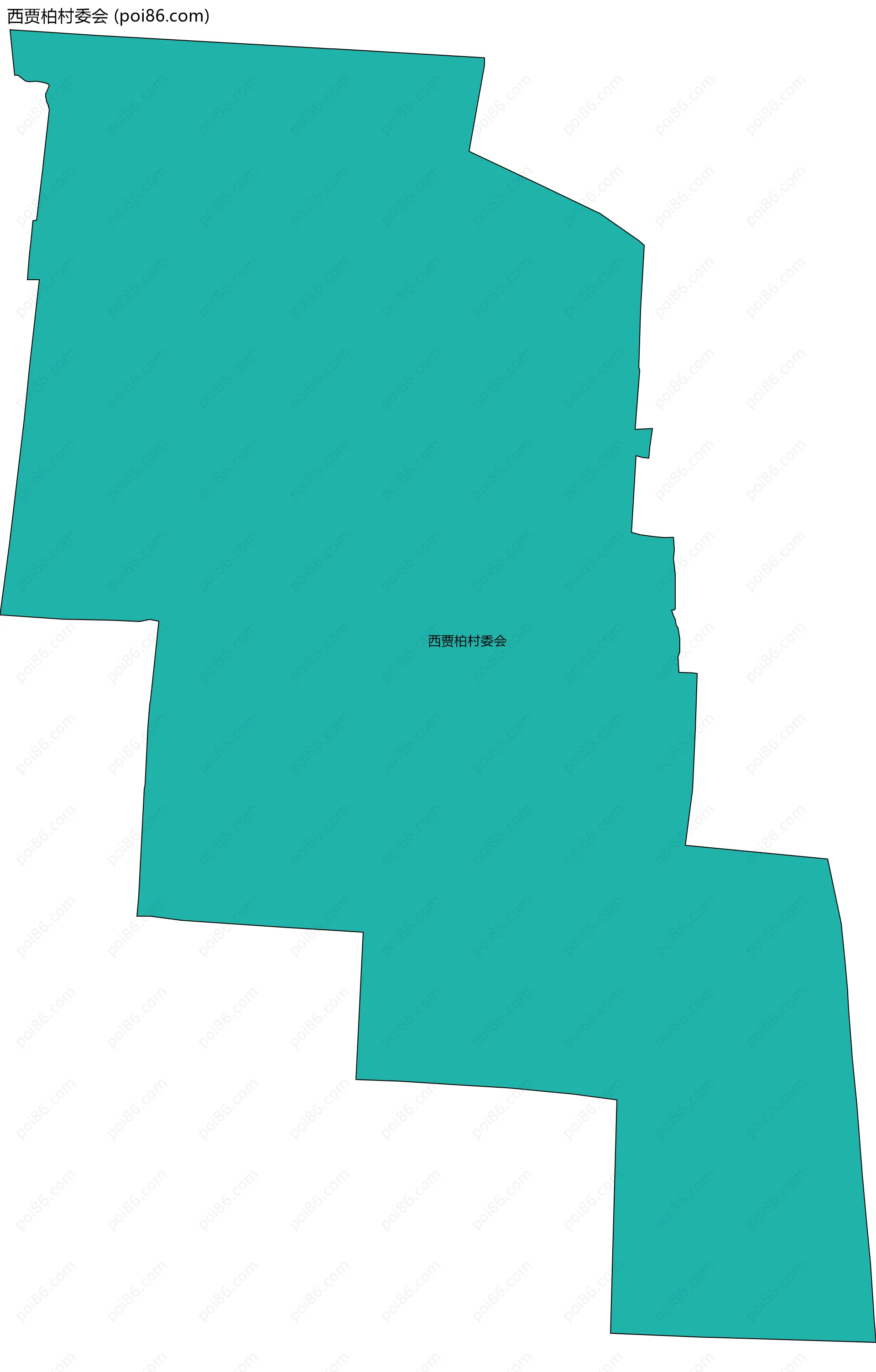 西贾柏村委会边界地图