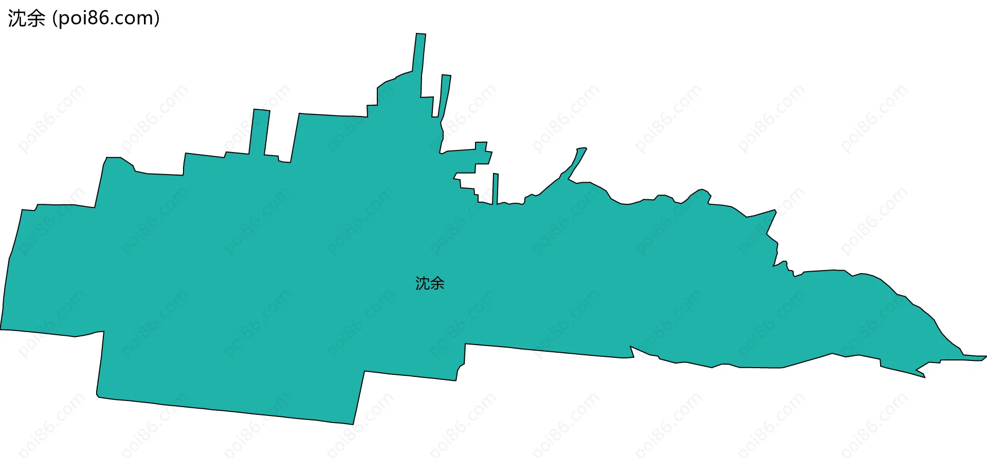 沈余边界地图