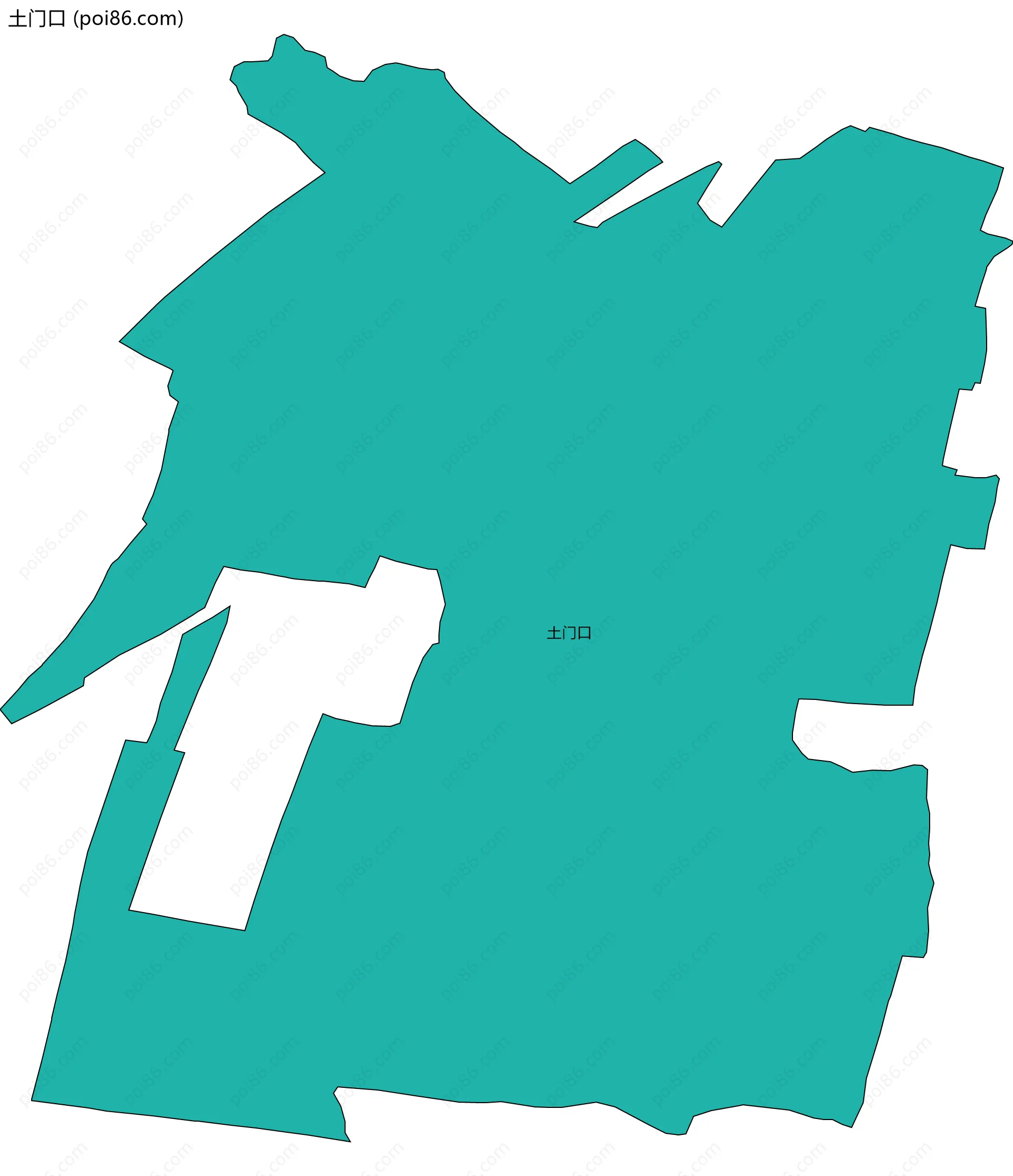 土门口边界地图