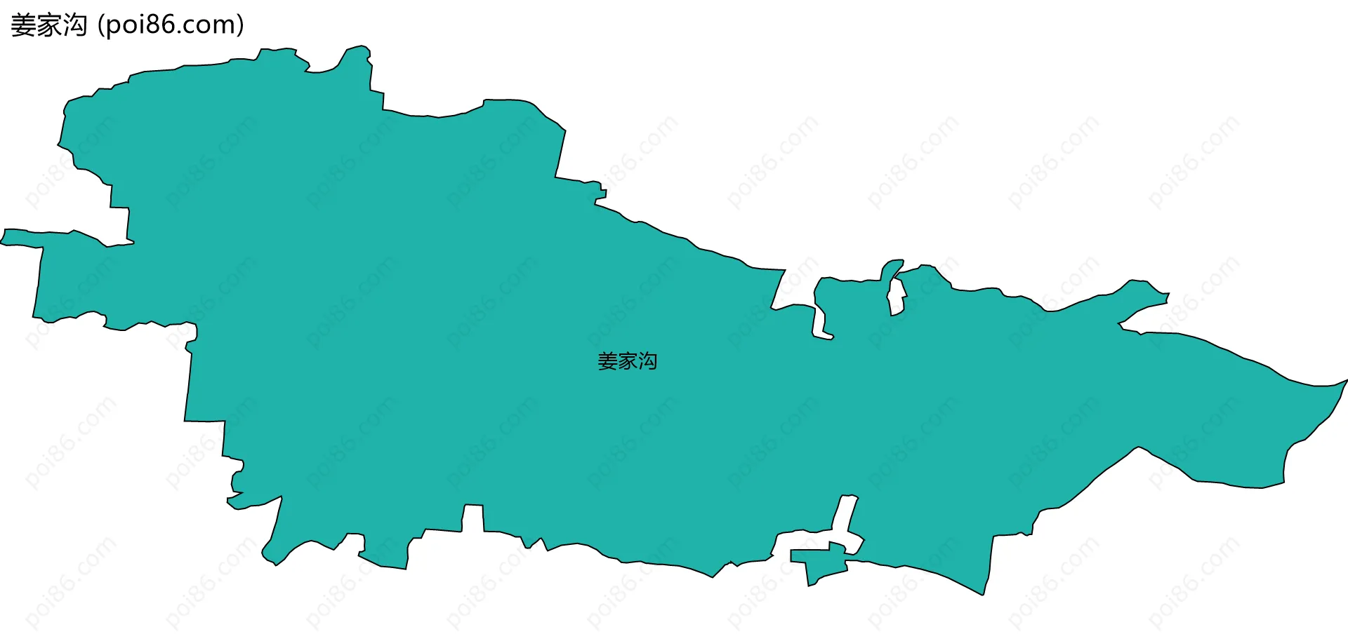 姜家沟边界地图