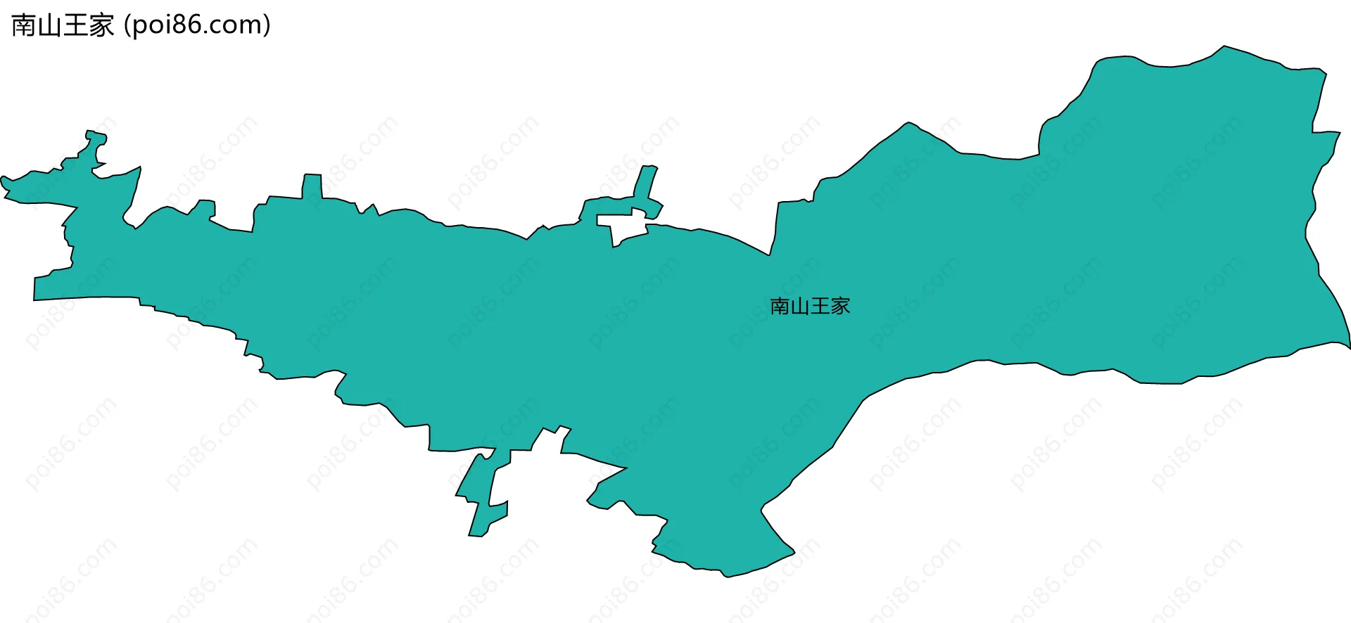 南山王家边界地图