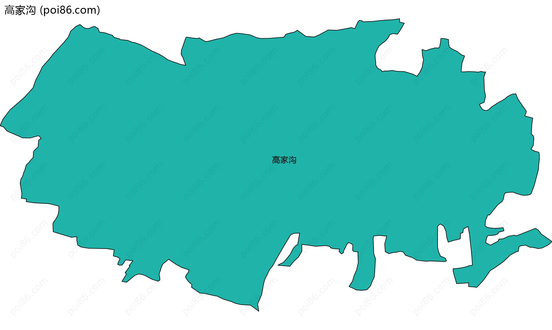 高家沟边界地图