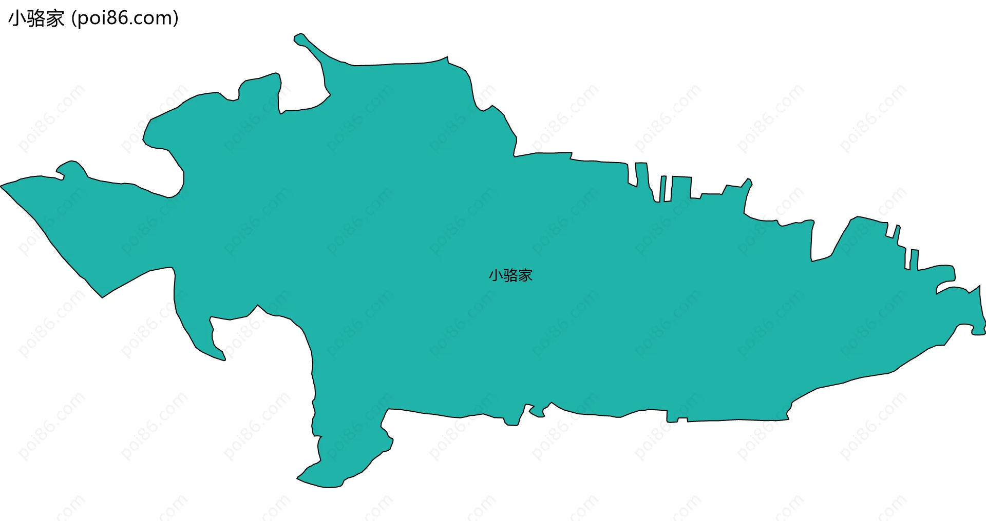 小骆家边界地图