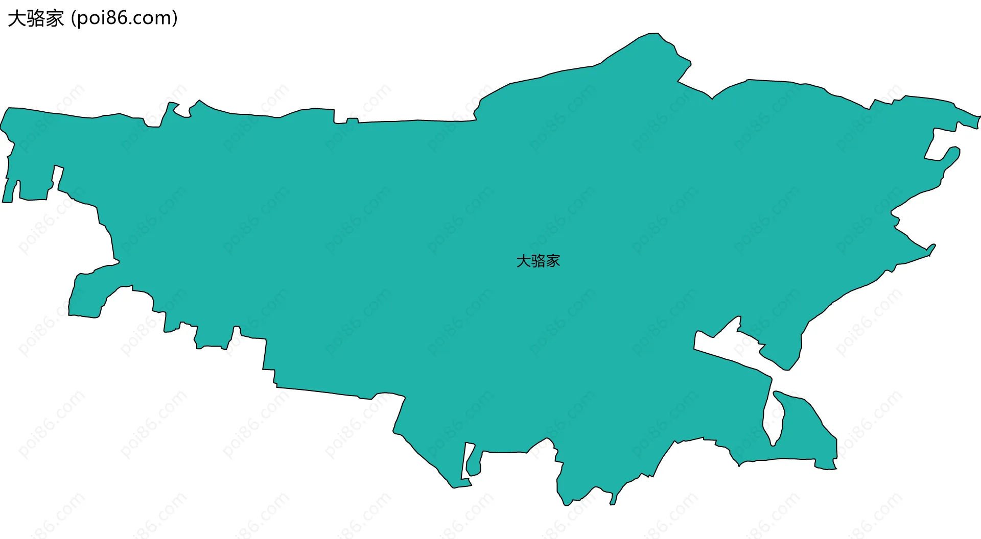 大骆家边界地图