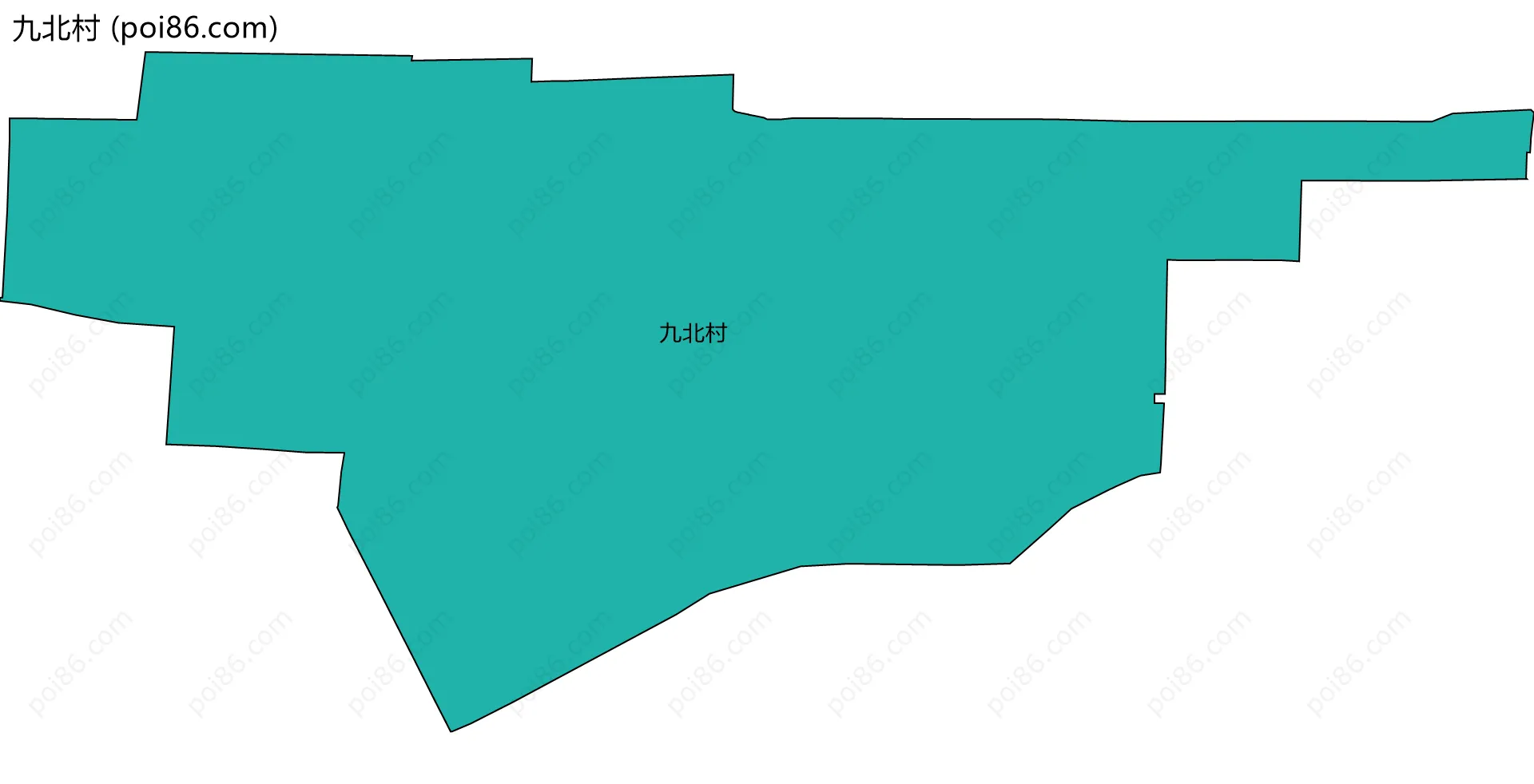 九北村边界地图