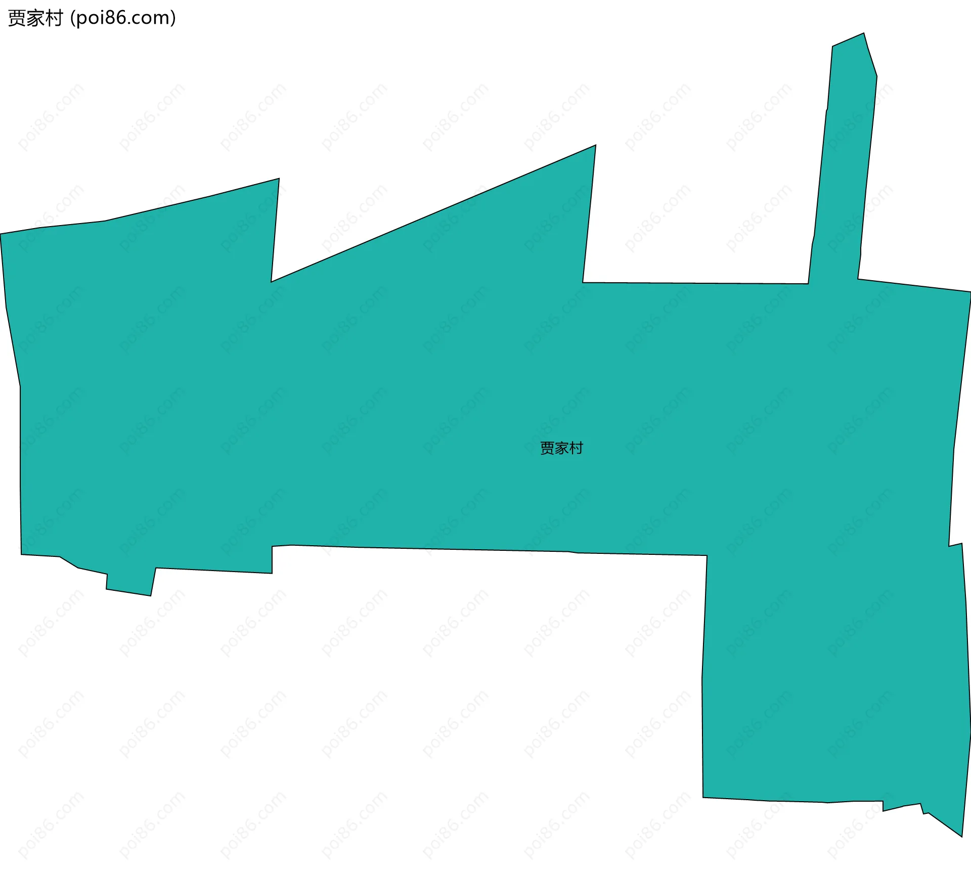 贾家村边界地图
