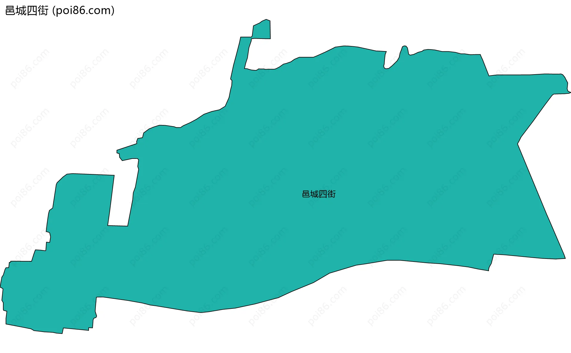 邑城四街边界地图
