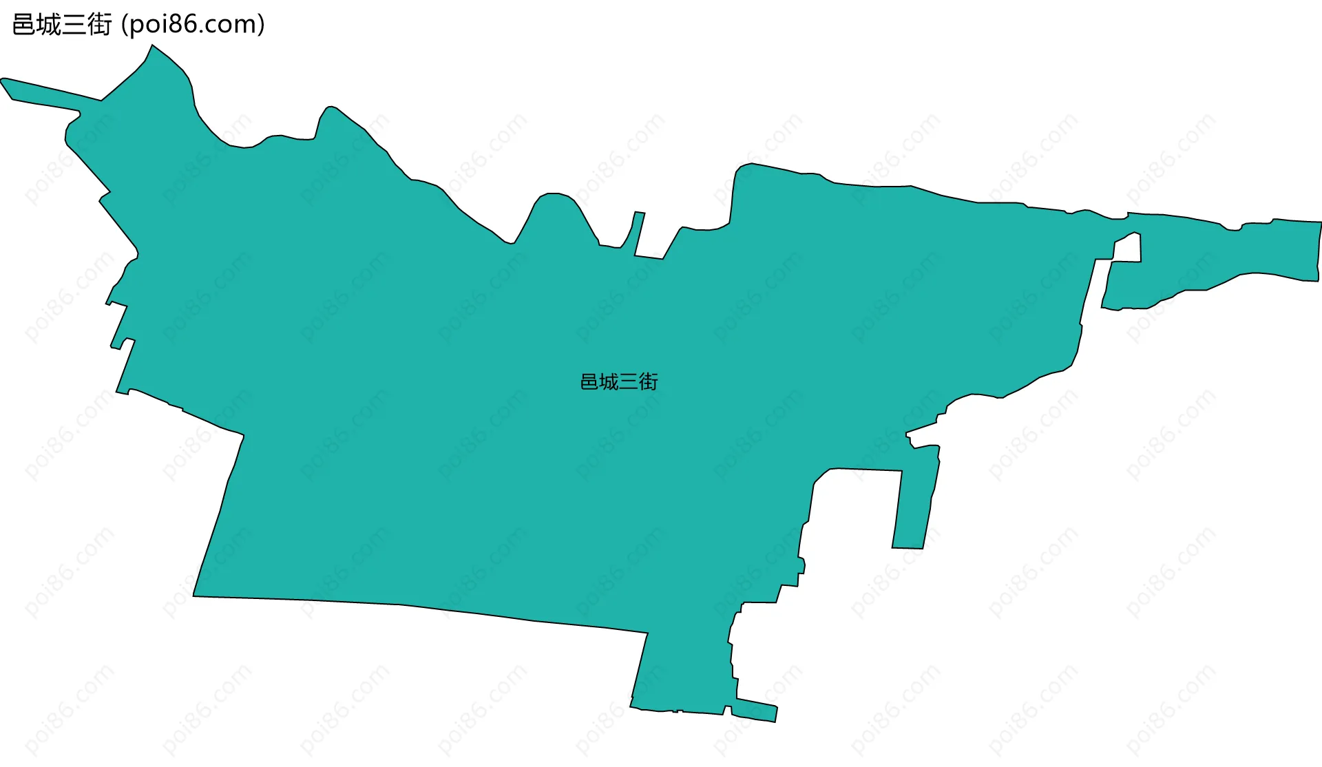 邑城三街边界地图