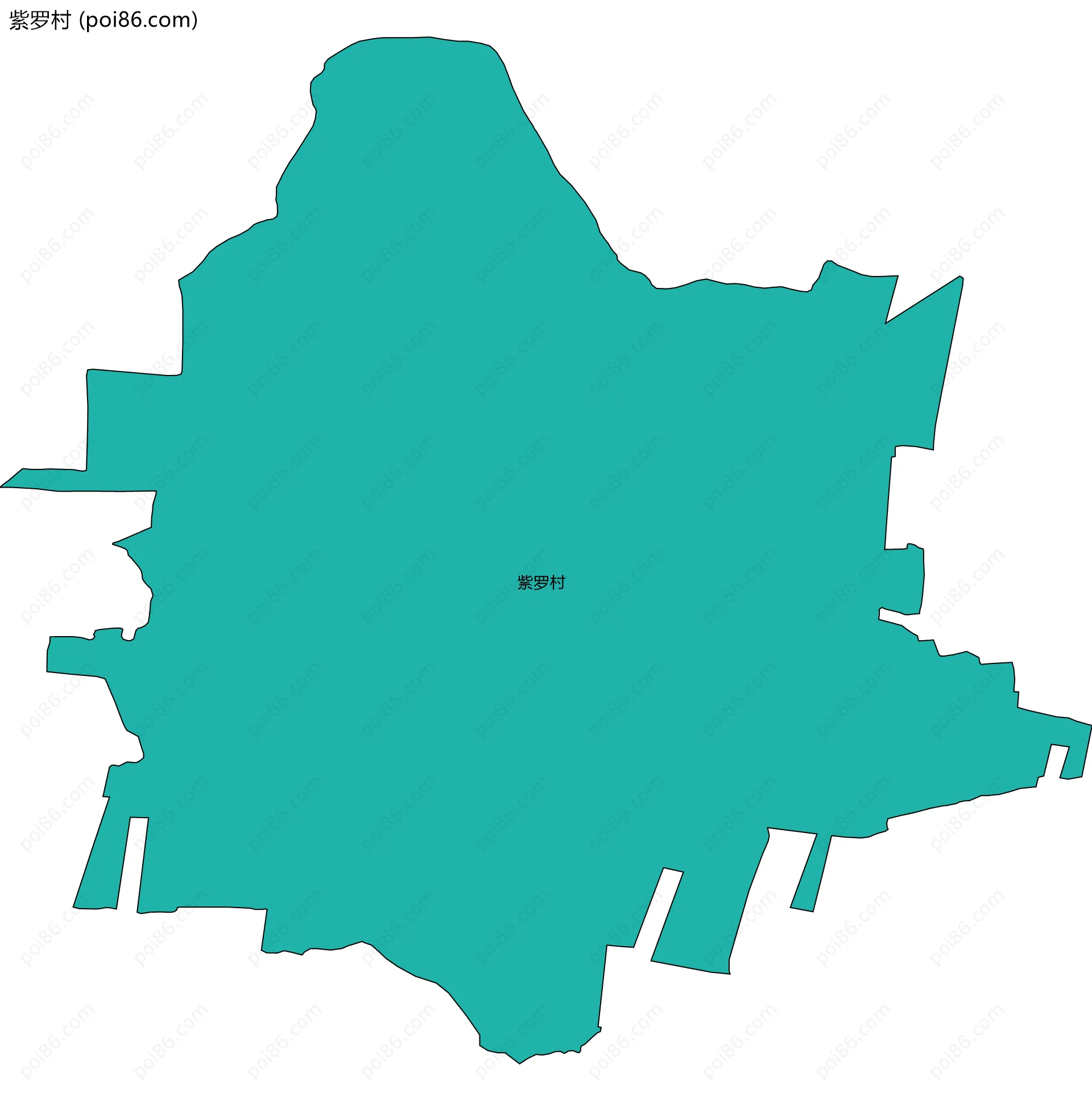 紫罗村边界地图