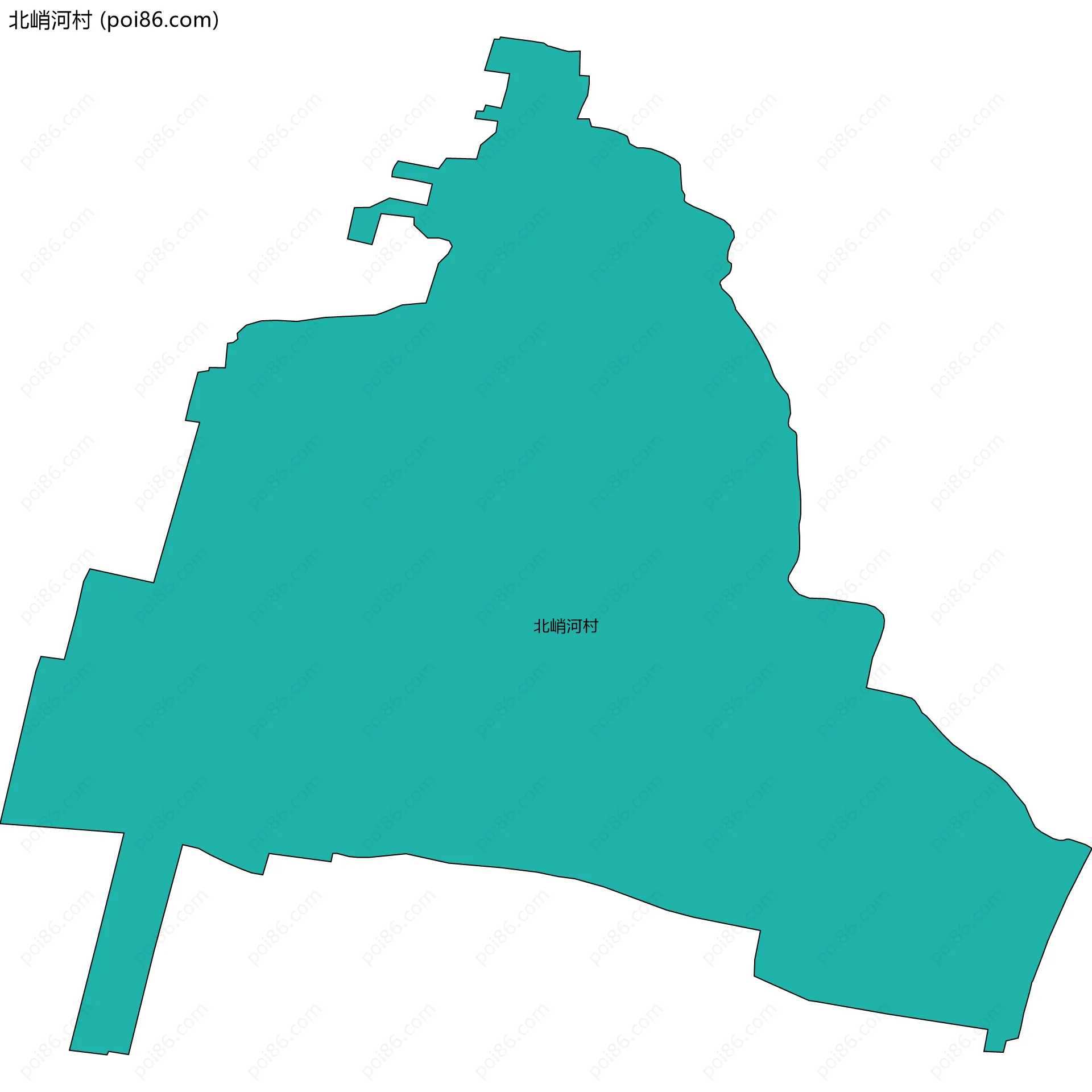 北峭河村边界地图