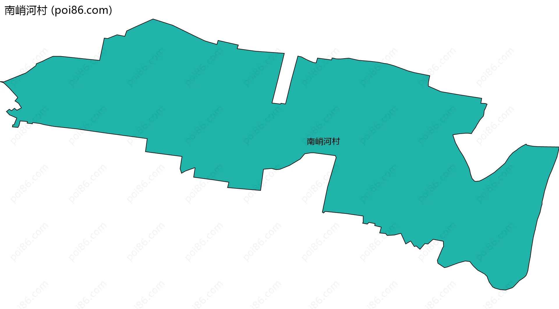 南峭河村边界地图