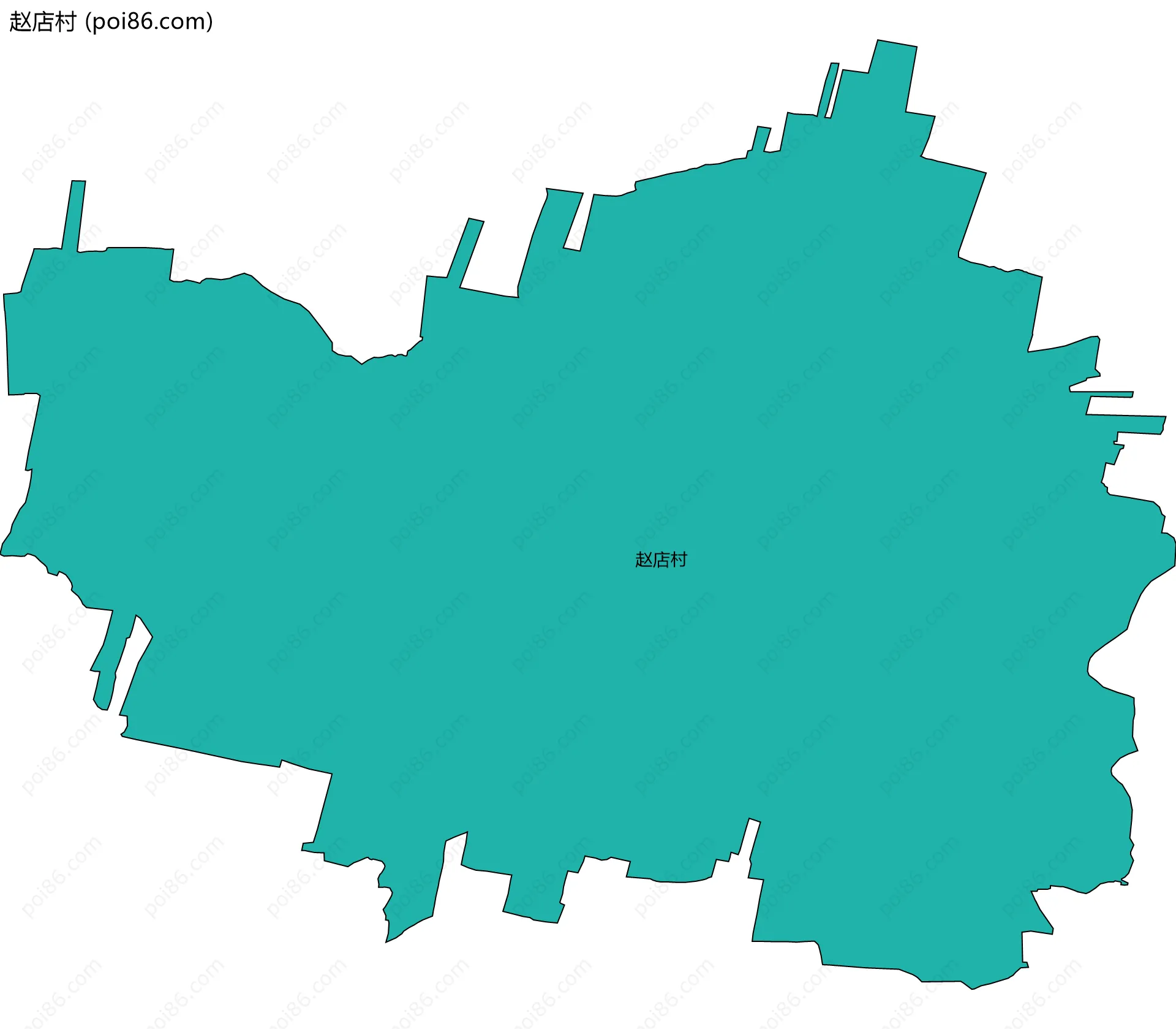 赵店村边界地图