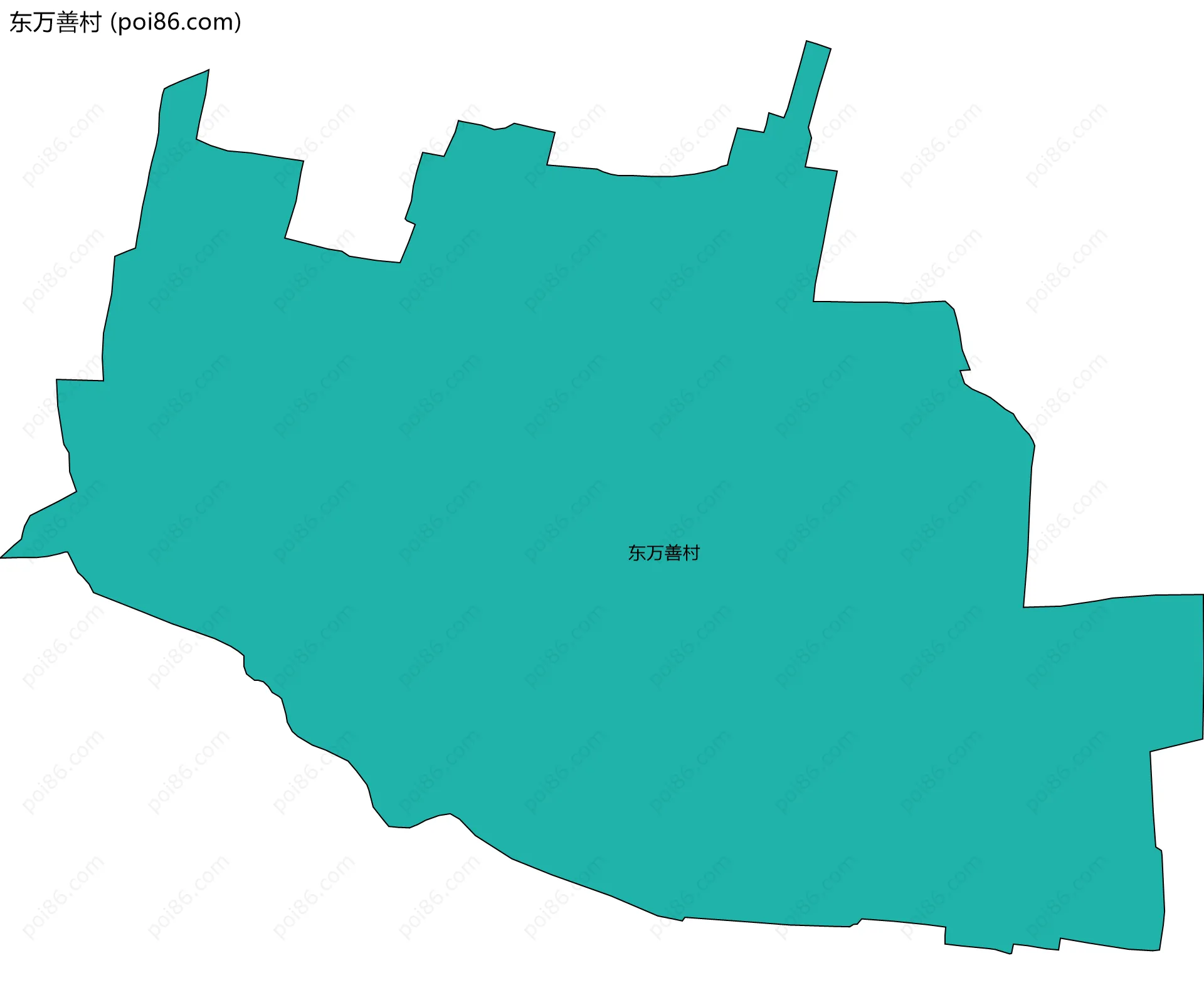 东万善村边界地图
