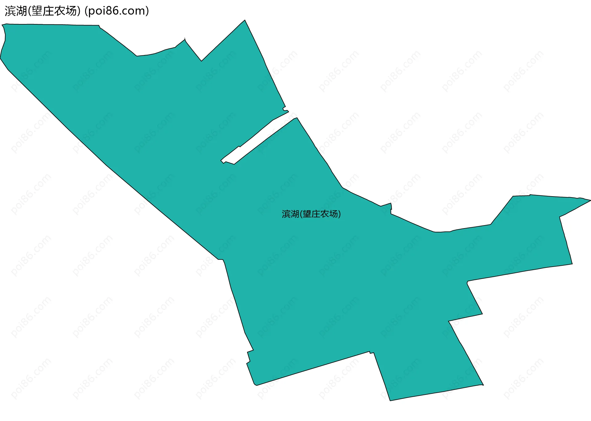 滨湖(望庄农场)边界地图