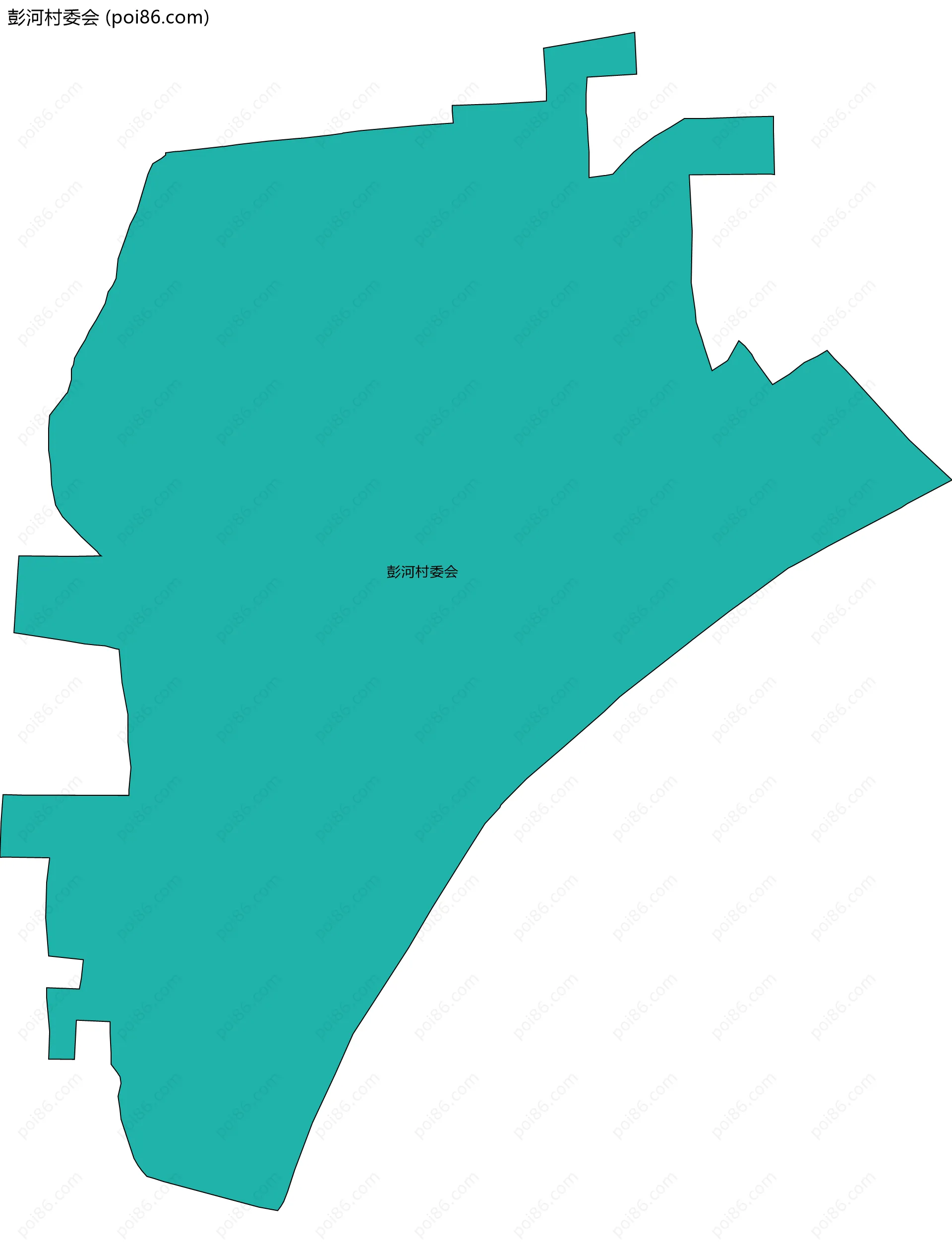 彭河村委会边界地图