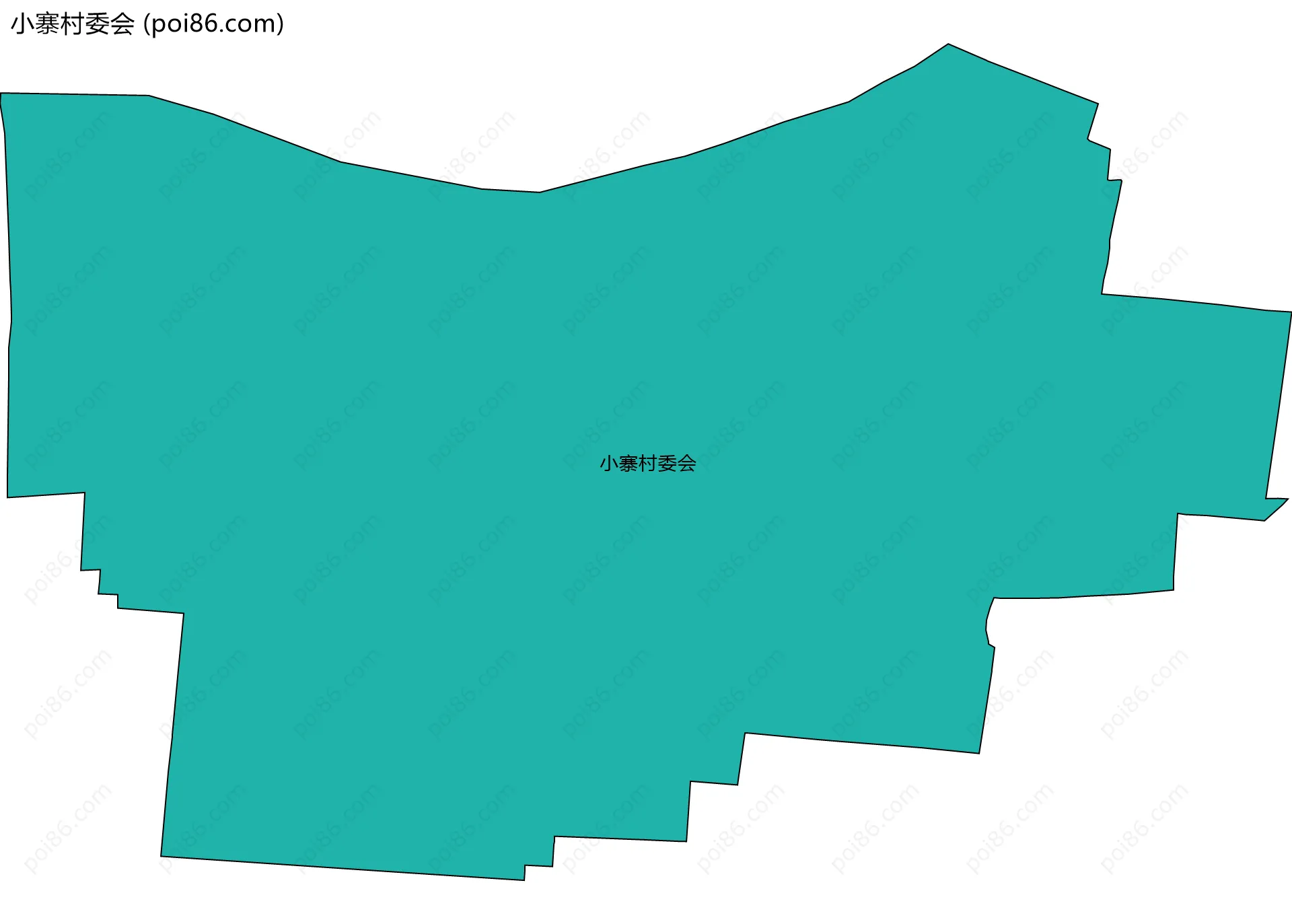 小寨村委会边界地图