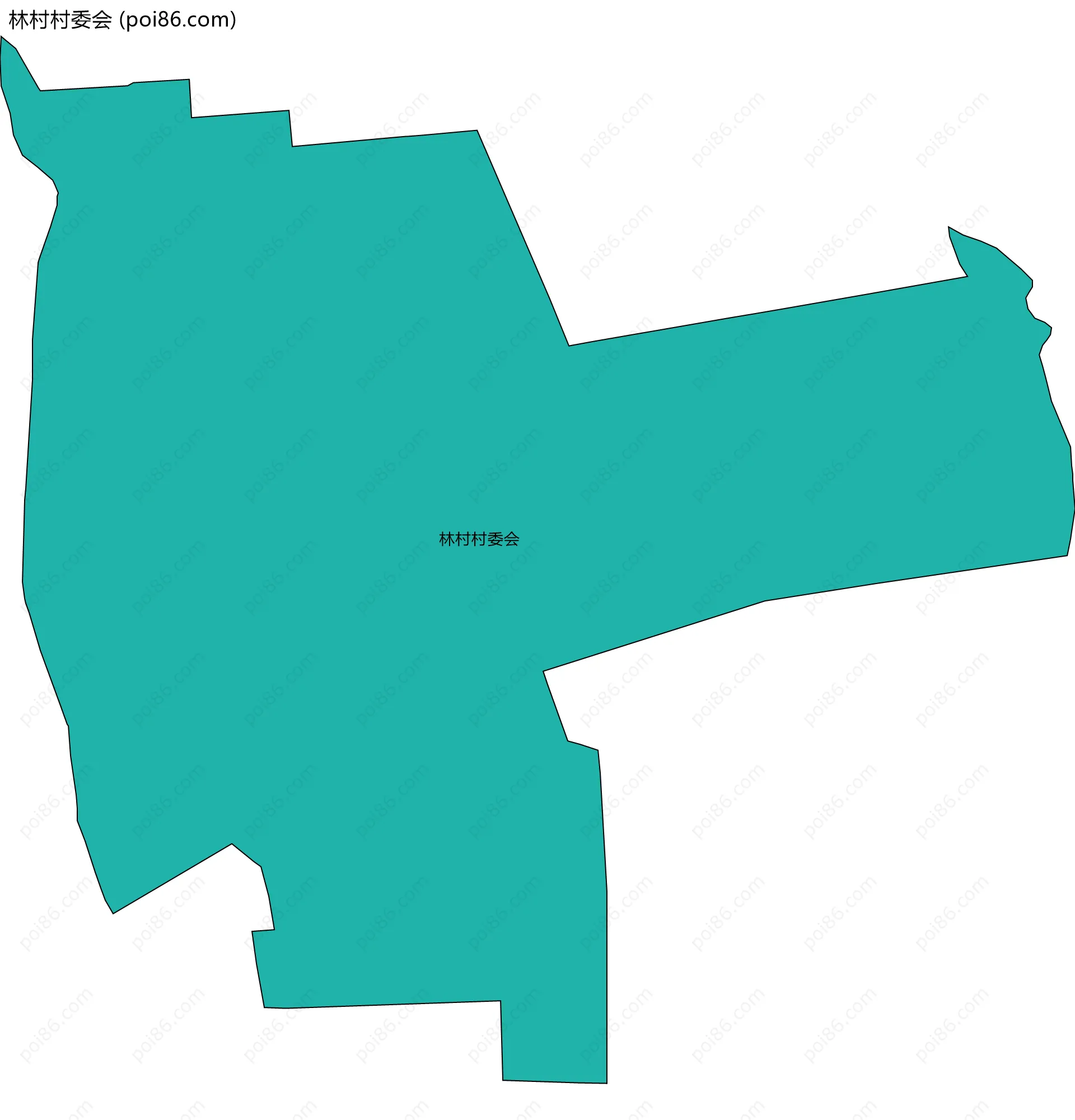 林村村委会边界地图