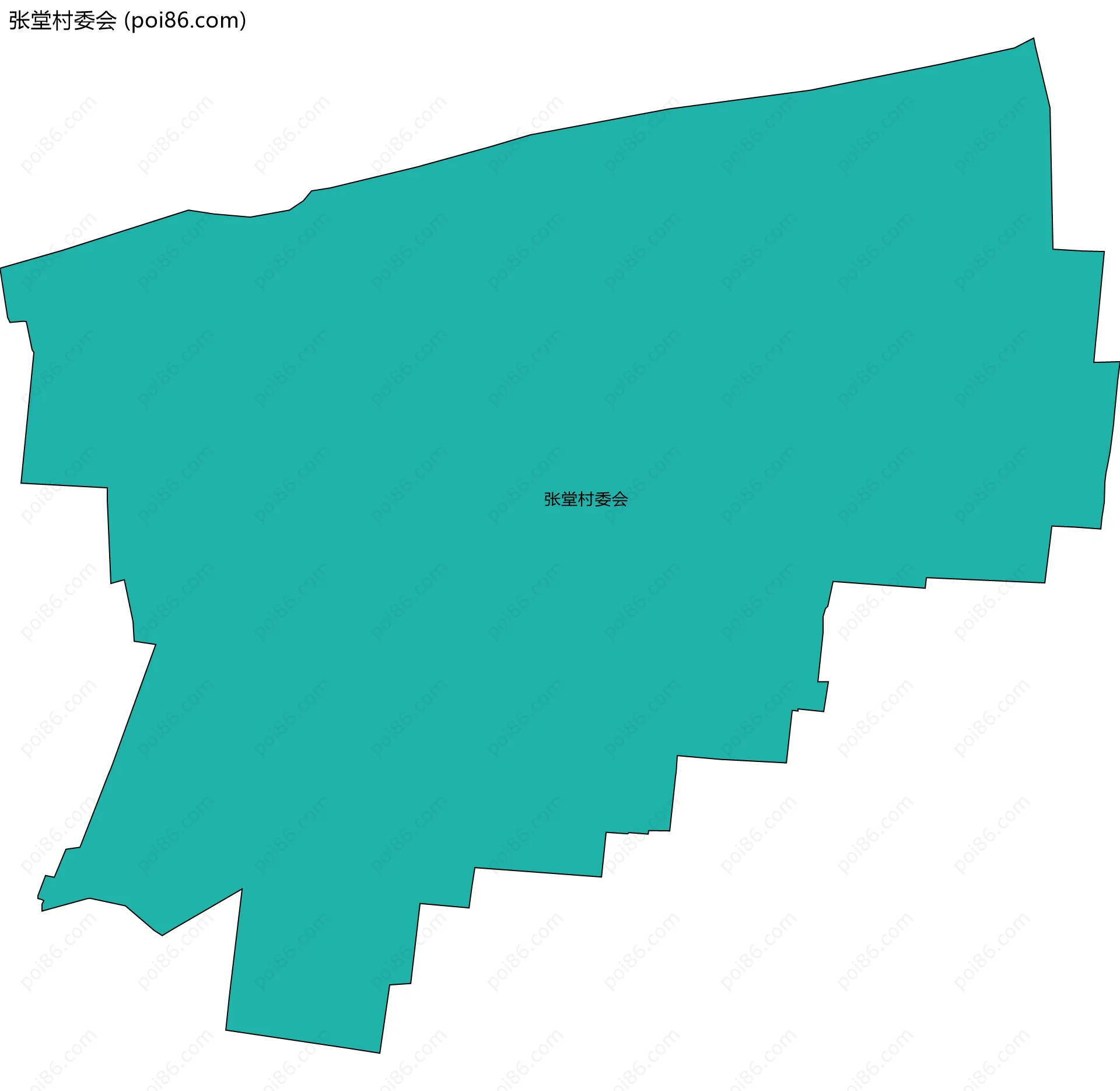 张堂村委会边界地图