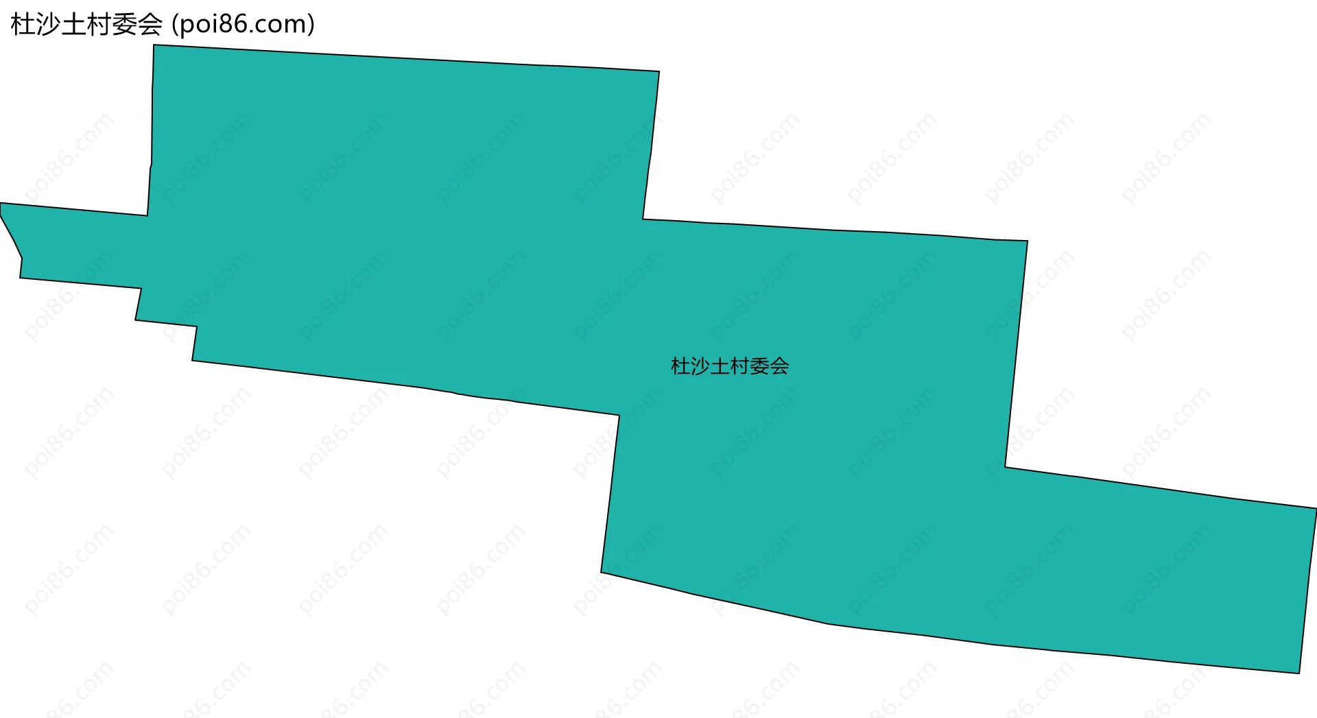 杜沙土村委会边界地图