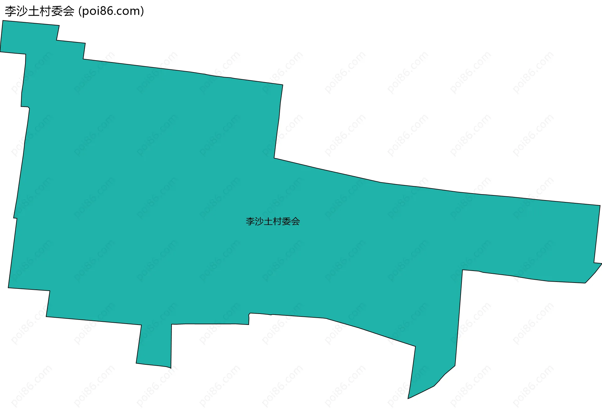 李沙土村委会边界地图