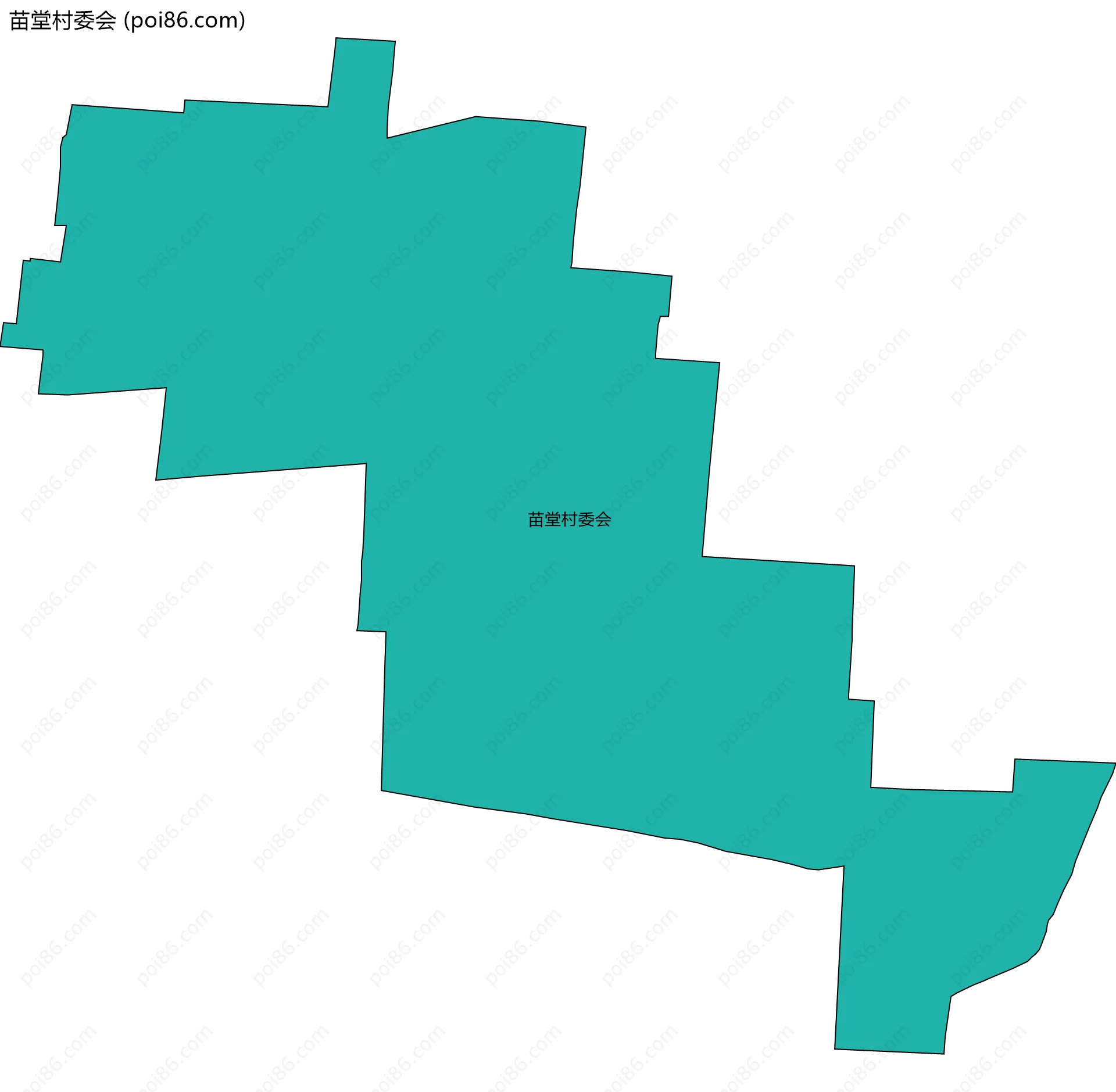 苗堂村委会边界地图