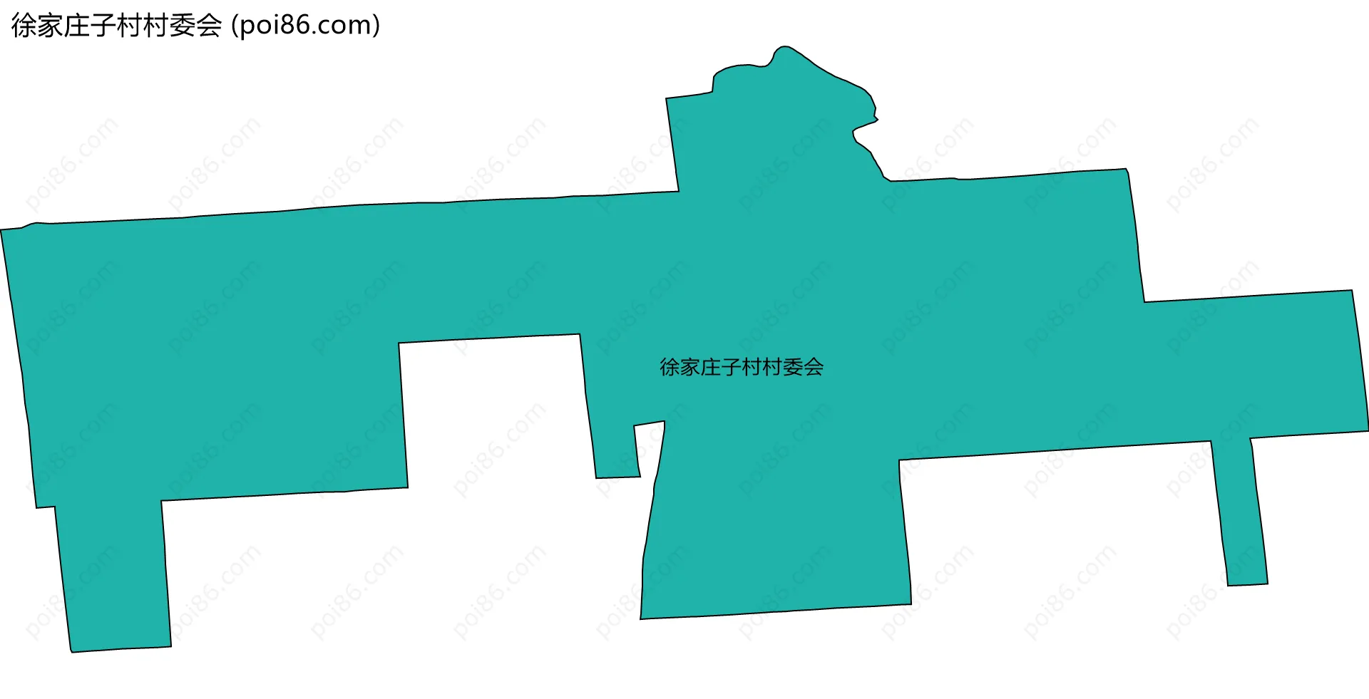 徐家庄子村村委会边界地图