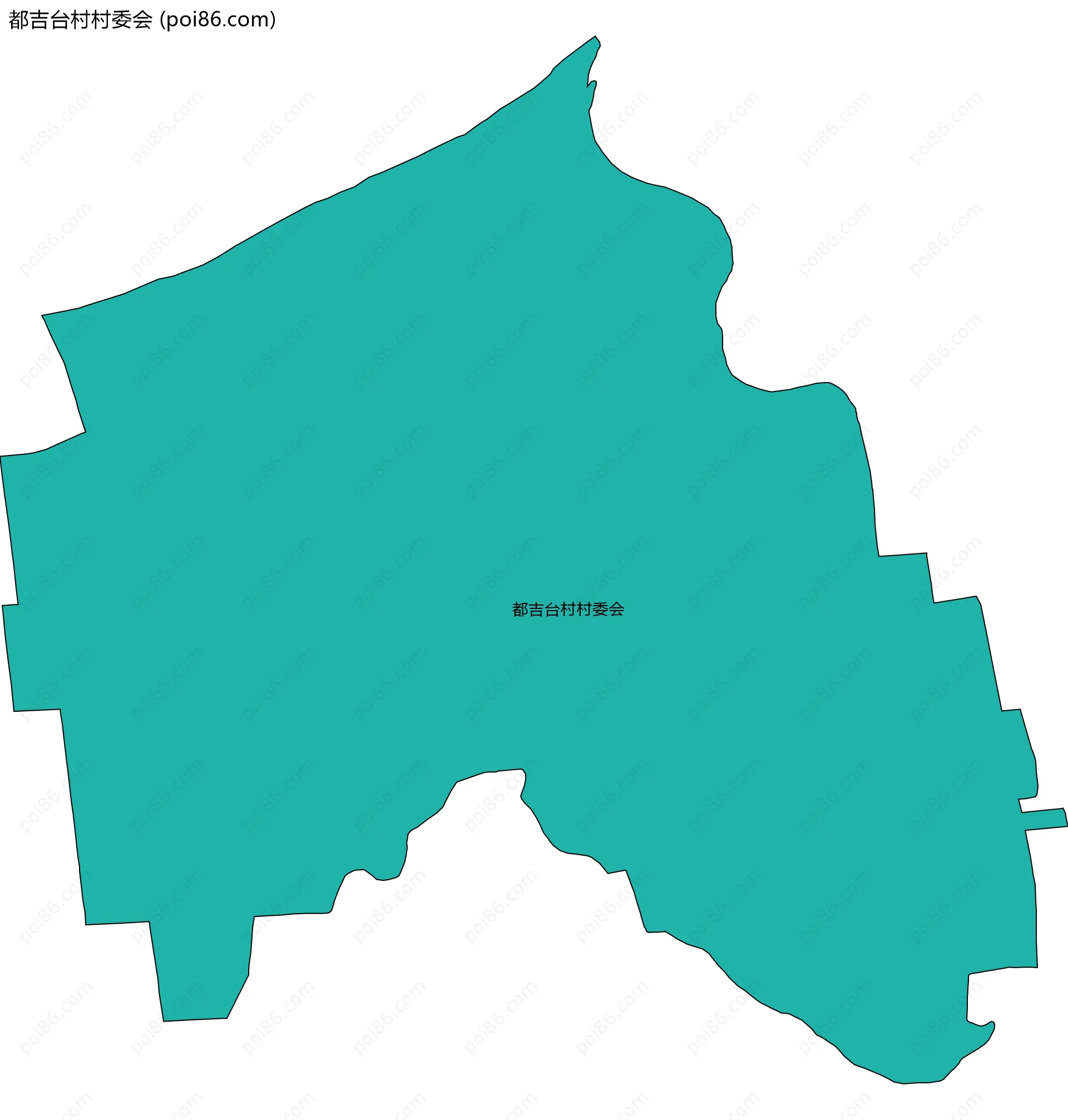 都吉台村村委会边界地图