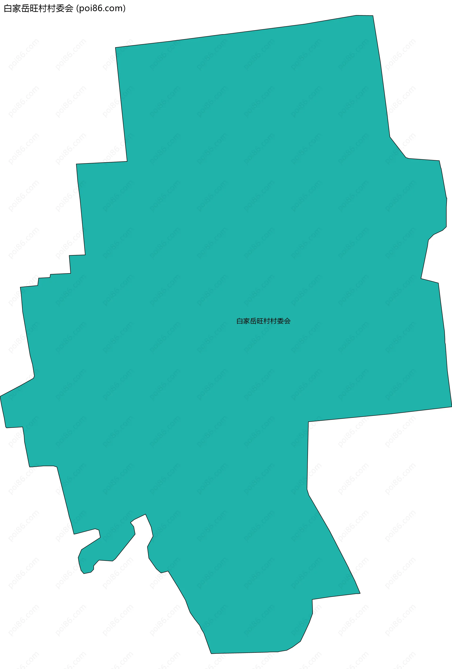 白家岳旺村村委会边界地图