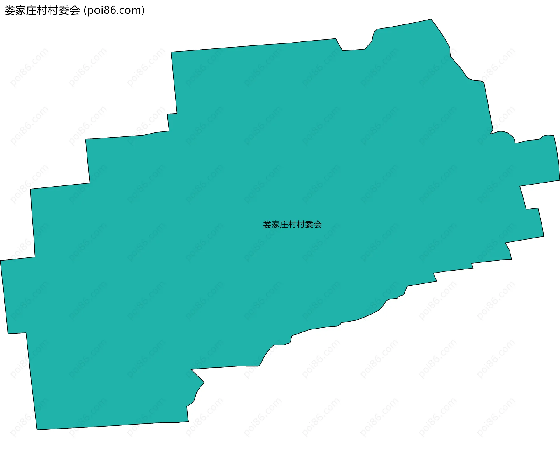 娄家庄村村委会边界地图