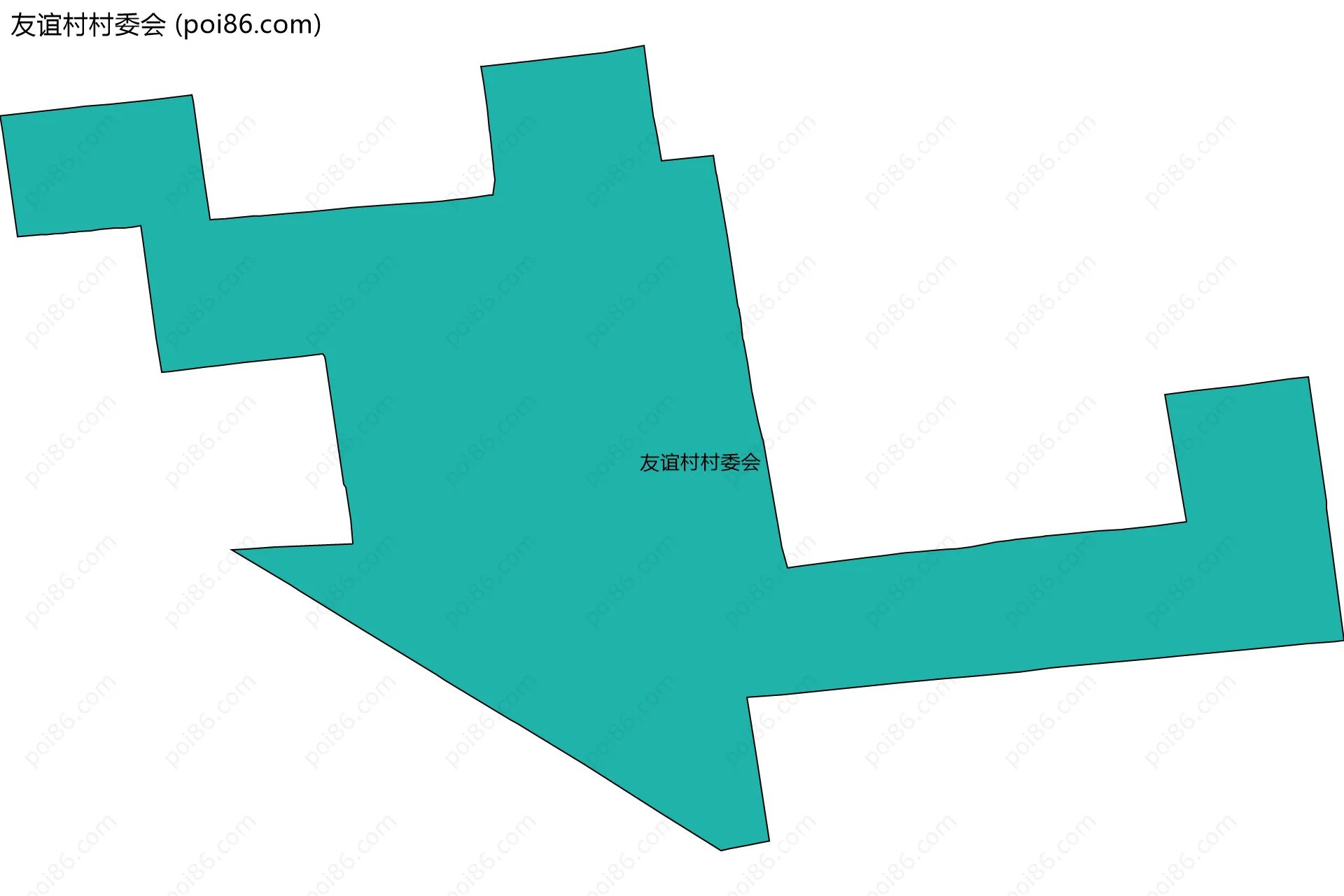 友谊村村委会边界地图