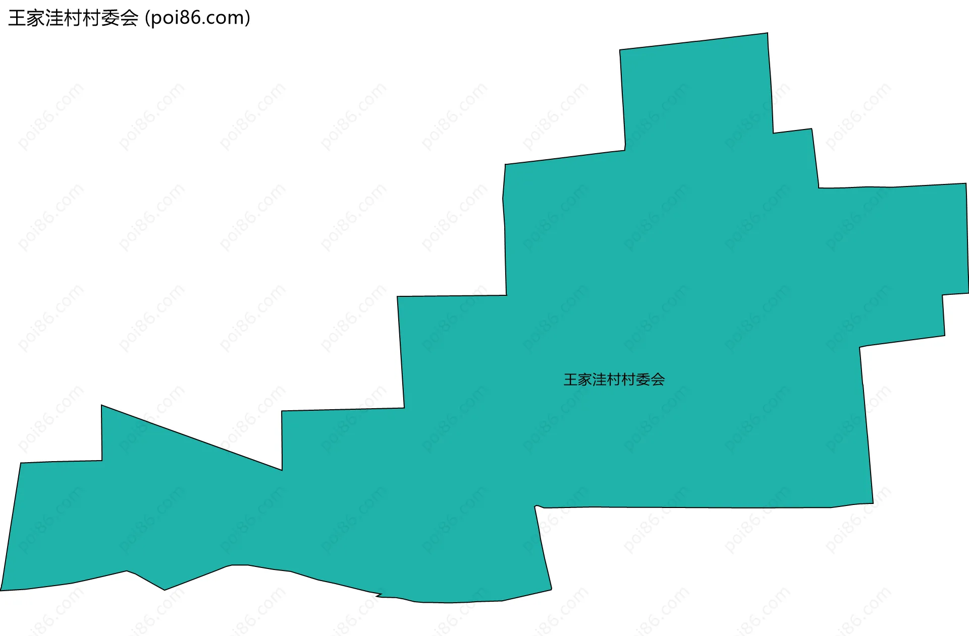 王家洼村村委会边界地图