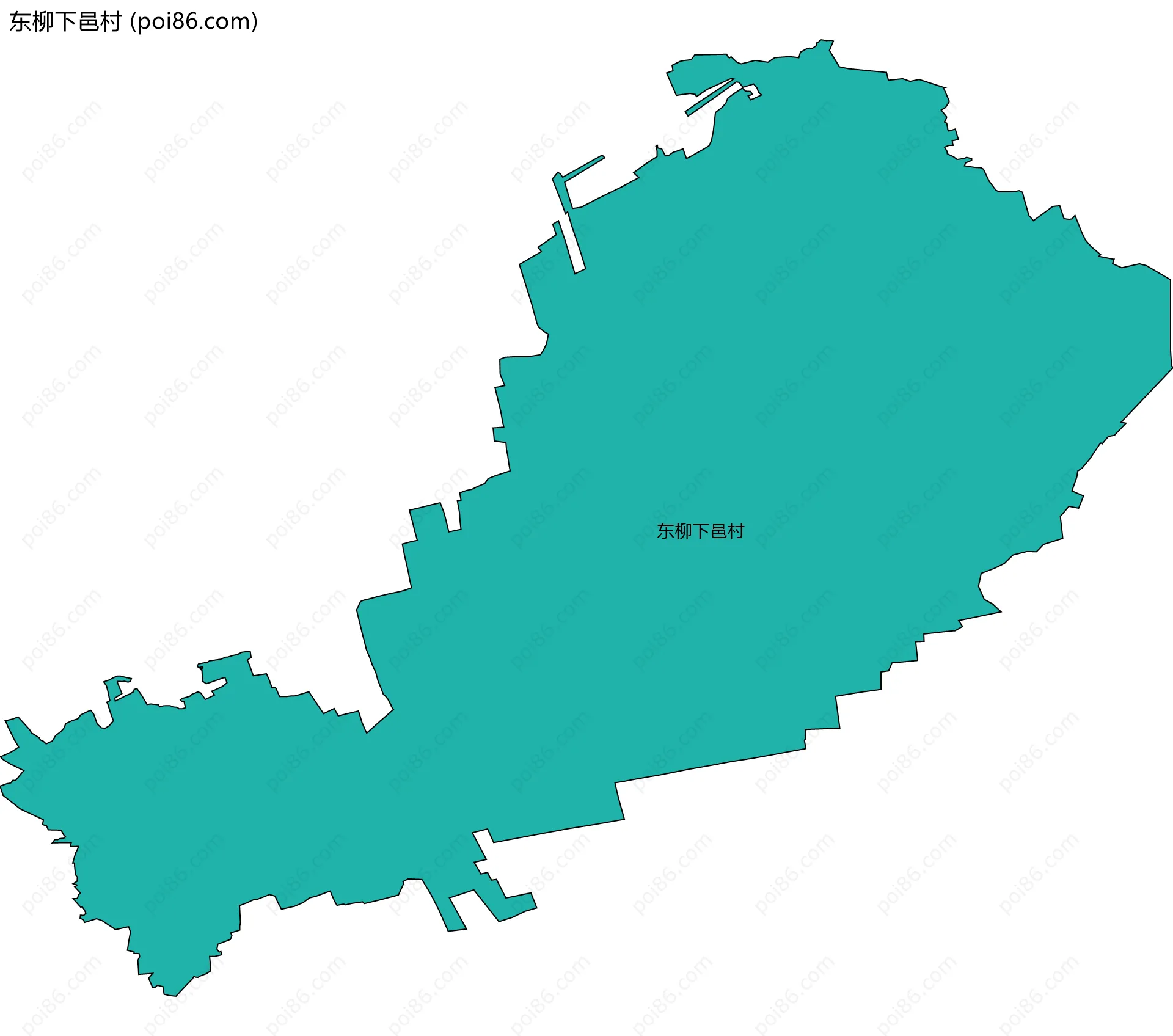 东柳下邑村边界地图