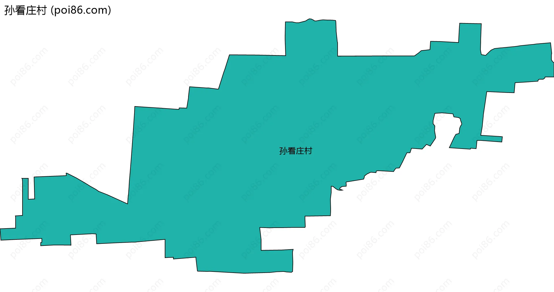 孙看庄村边界地图