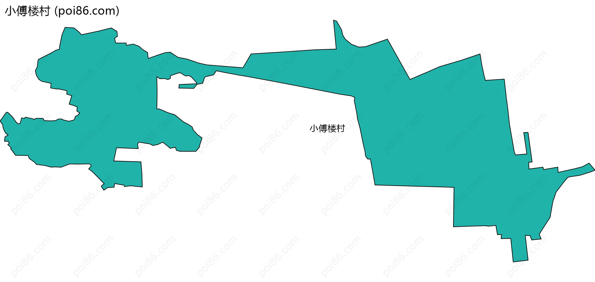 小傅楼村边界地图