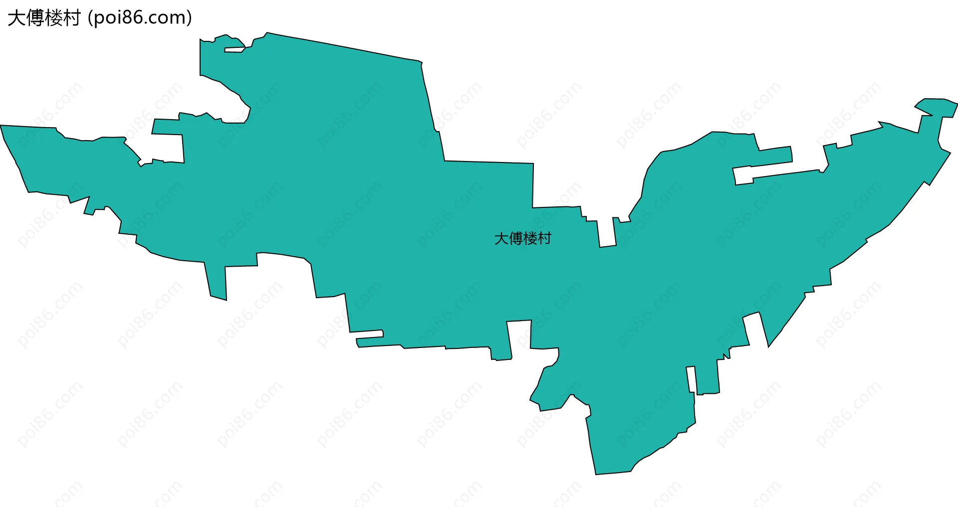 大傅楼村边界地图