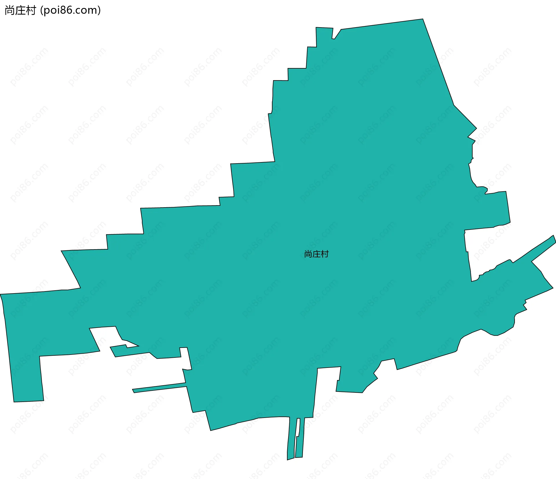 尚庄村边界地图