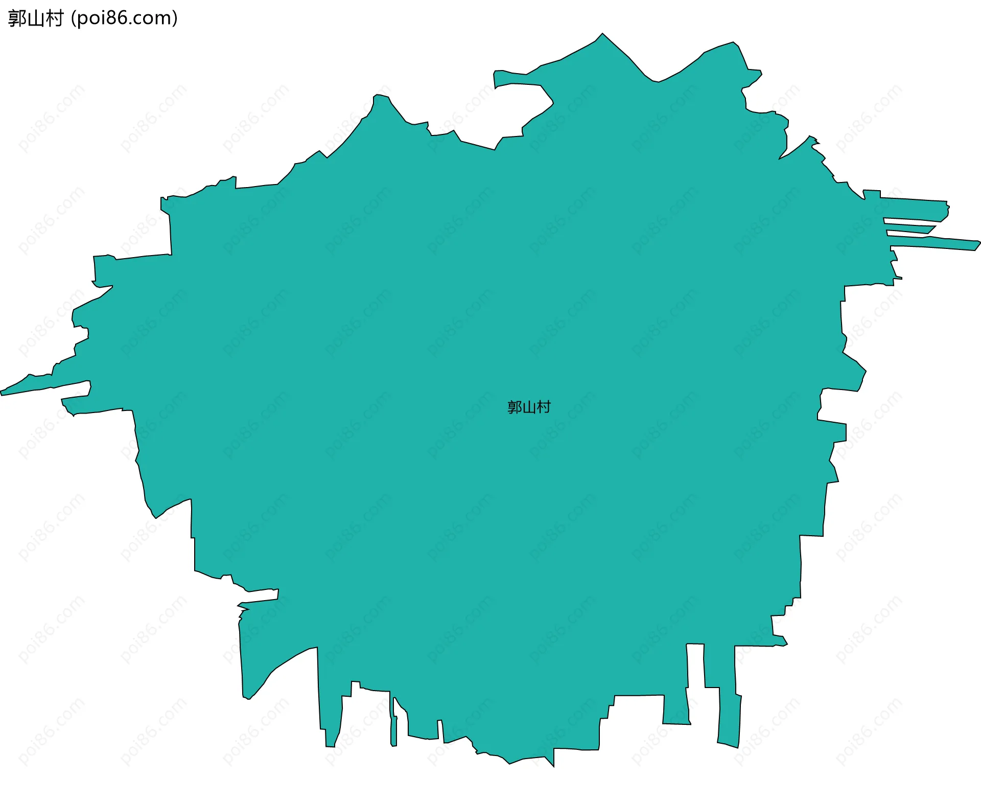 郭山村边界地图