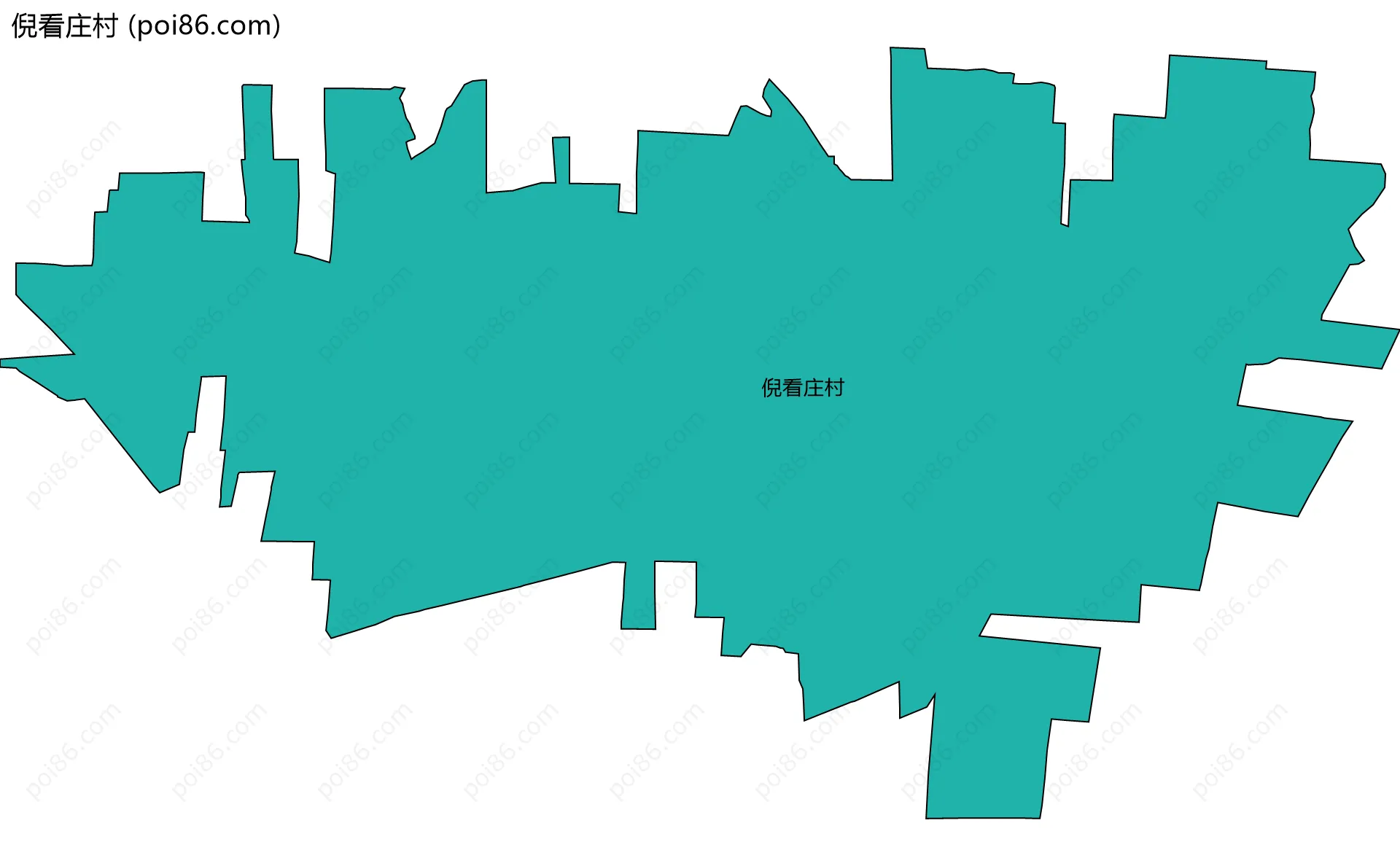 倪看庄村边界地图