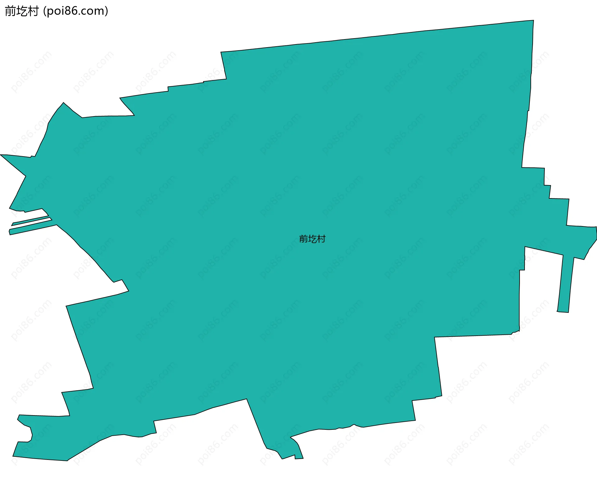 前圪村边界地图